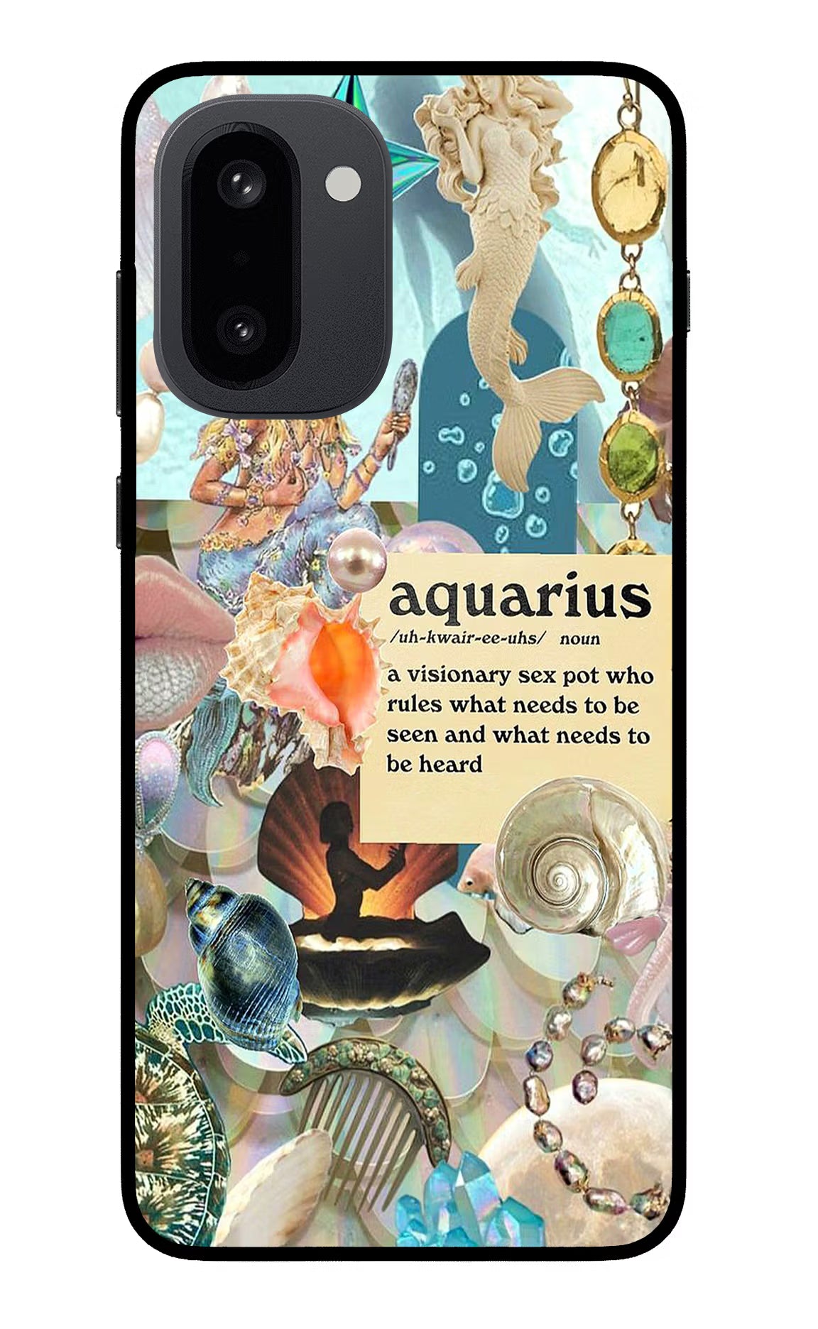 Aquarius Zodiac OnePlus 15R Back Cover - Aquarius Zodiac OnePlus 15R Glass Case Back Cover by Casekaro Aquarius Zodiac OnePlus 15R Glass Case Back Cover by Casekaro
