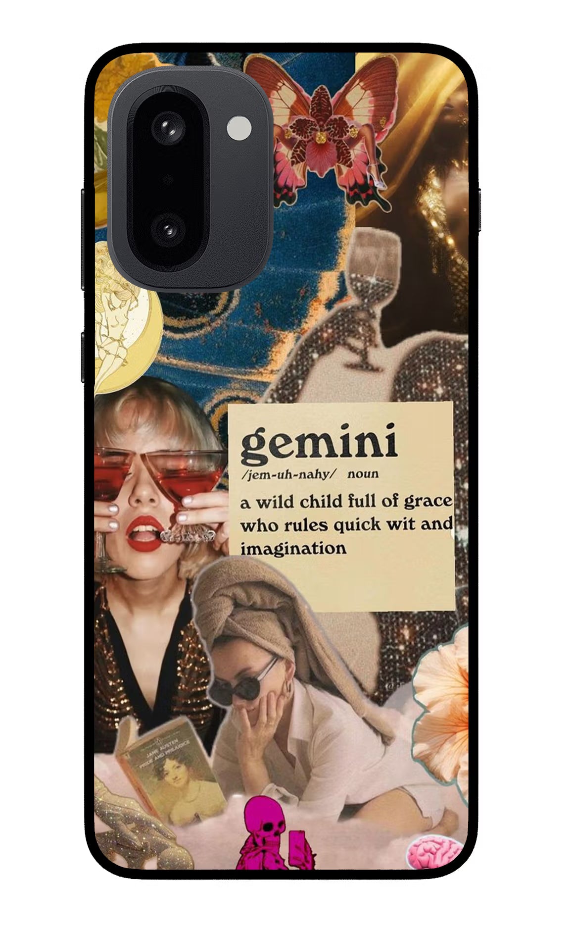 Gemini Zodiac OnePlus 15R Back Cover - Gemini Zodiac OnePlus 15R Glass Case Back Cover by Casekaro Gemini Zodiac OnePlus 15R Glass Case Back Cover by Casekaro
