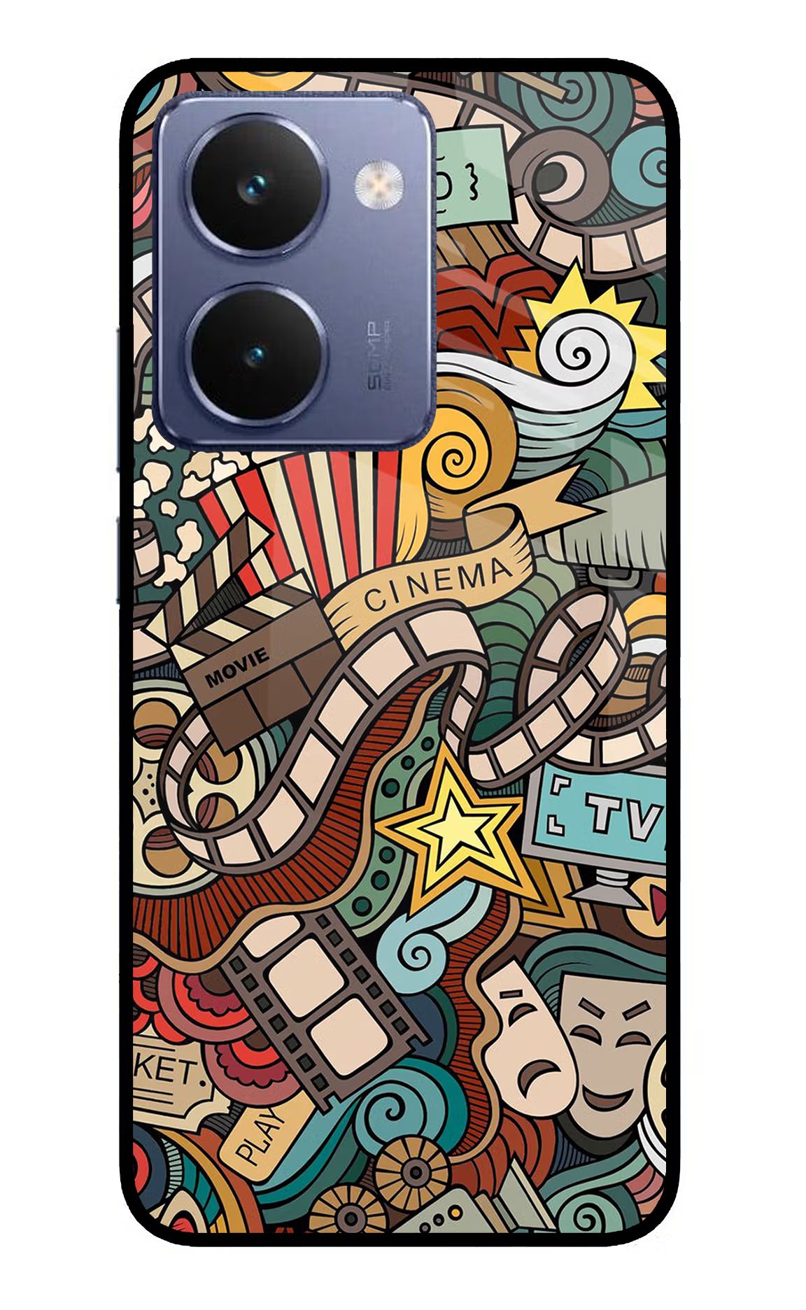 Cinema Abstract Realme P3 Ultra 5G Glass Case - Cinema Abstract Realme P3 Ultra 5G Glass Case Cinema Abstract Realme P3 Ultra 5G Glass Case