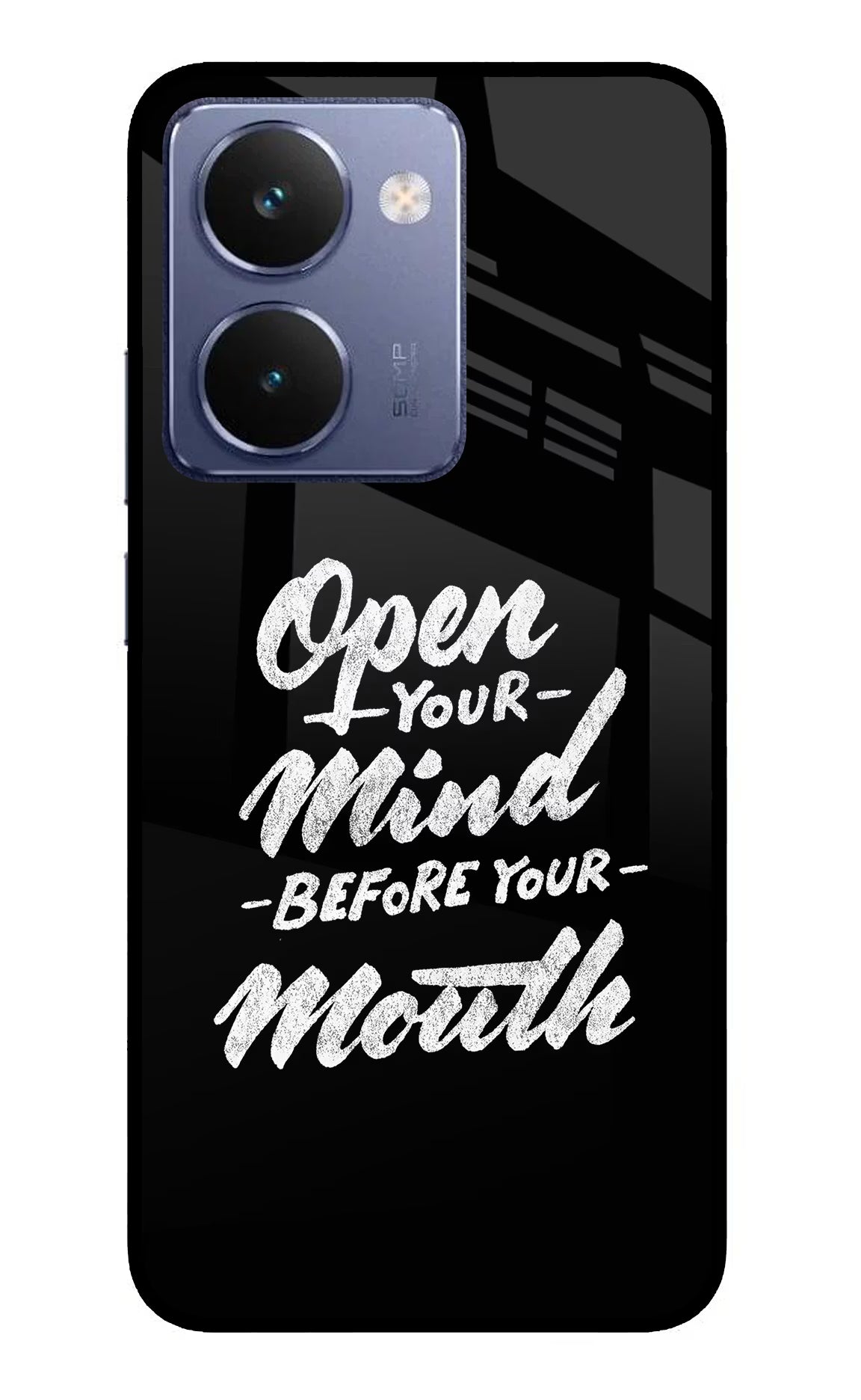 Open Your Mind Before Your Mouth Realme P3 Ultra 5G Glass Case - Open Your Mind Before Your Mouth Realme P3 Ultra 5G Glass Case Open Your Mind Before Your Mouth Realme P3 Ultra 5G Glass Case