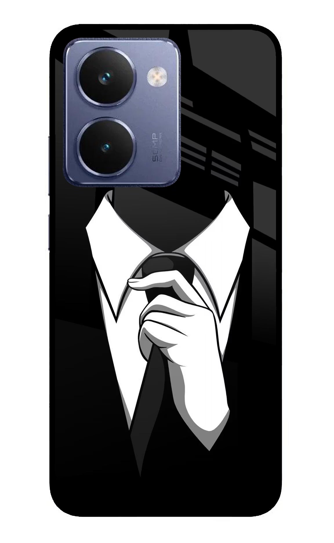Black Tie Realme P3 Ultra 5G Glass Case - Black Tie Realme P3 Ultra 5G Glass Case Black Tie Realme P3 Ultra 5G Glass Case