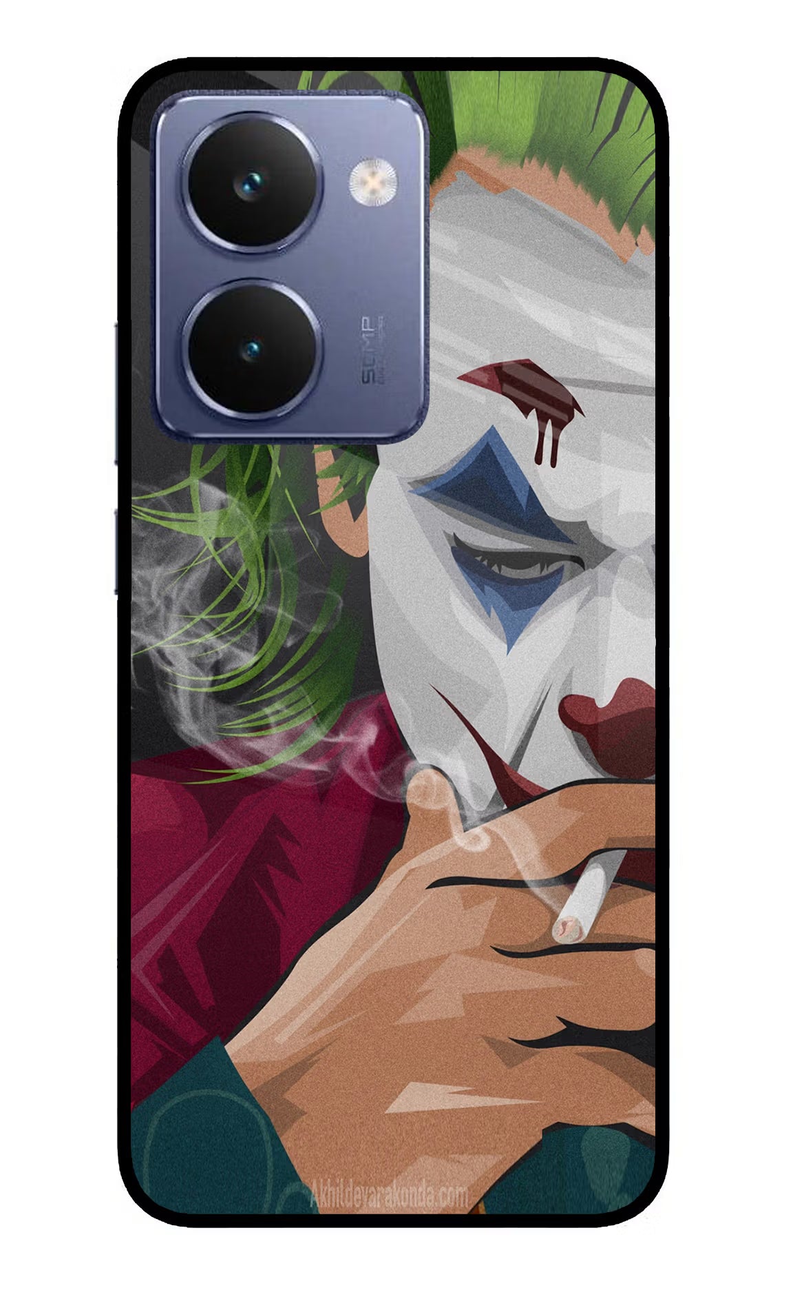 Joker Smoking Realme P3 Ultra 5G Glass Case - Joker Smoking Realme P3 Ultra 5G Glass Case Joker Smoking Realme P3 Ultra 5G Glass Case