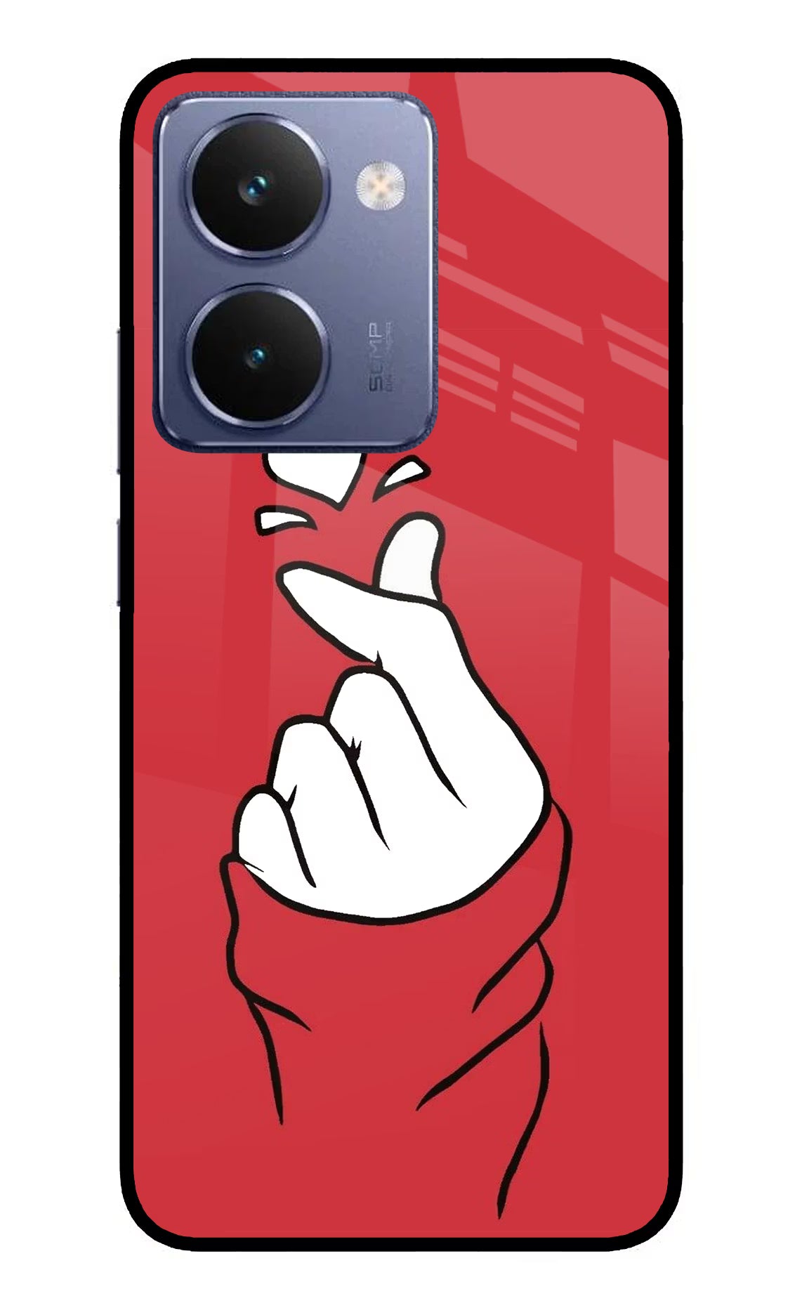 Korean Love Sign Realme P3 Ultra 5G Glass Case - Korean Love Sign Realme P3 Ultra 5G Glass Case Korean Love Sign Realme P3 Ultra 5G Glass Case