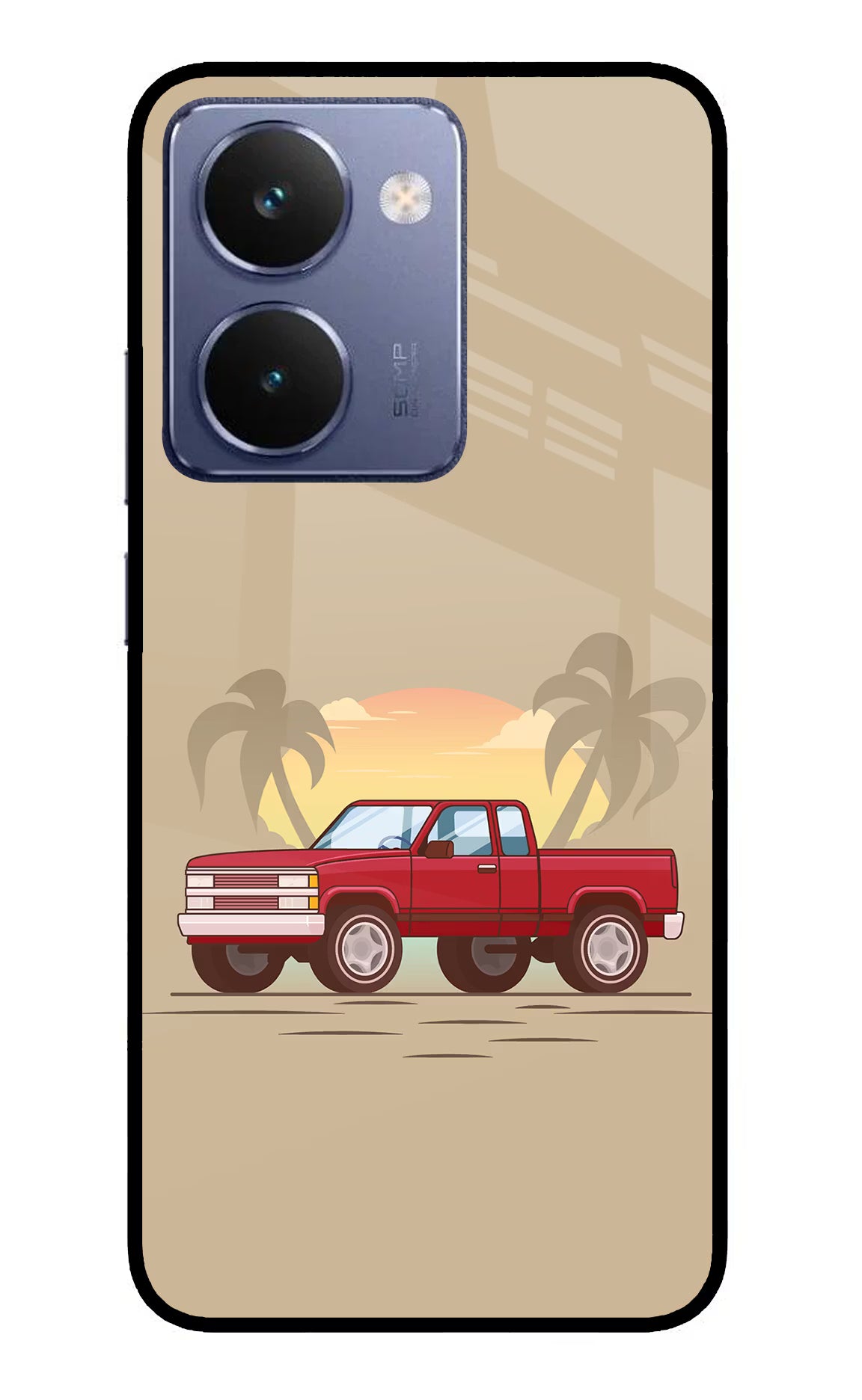 Desert Classic Drive Realme P3 Ultra 5G Glass Case - Desert Classic Drive Realme P3 Ultra 5G Glass Case Desert Classic Drive Realme P3 Ultra 5G Glass Case
