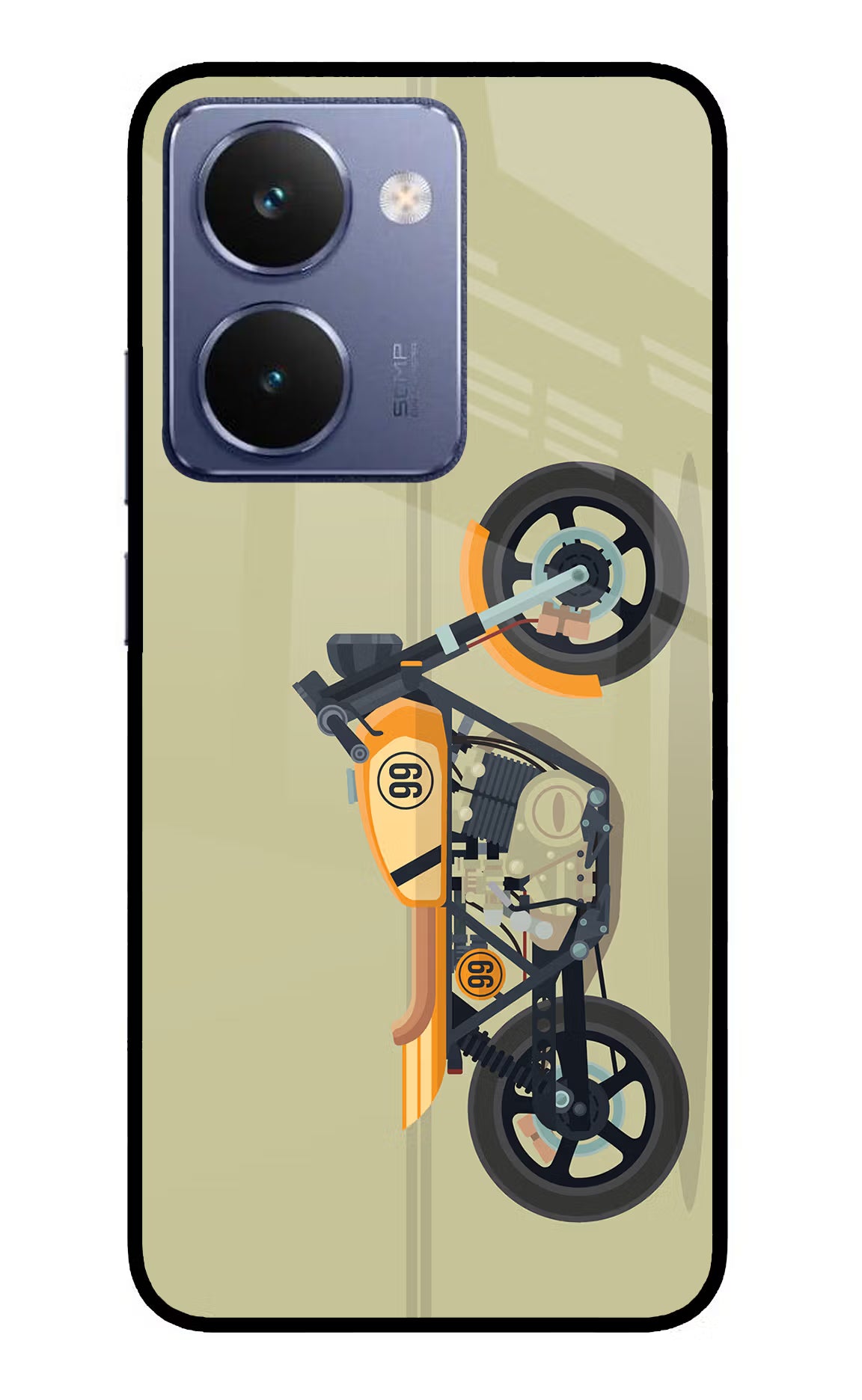 Vertical Speedster Realme P3 Ultra 5G Glass Case - Vertical Speedster Realme P3 Ultra 5G Glass Case Vertical Speedster Realme P3 Ultra 5G Glass Case
