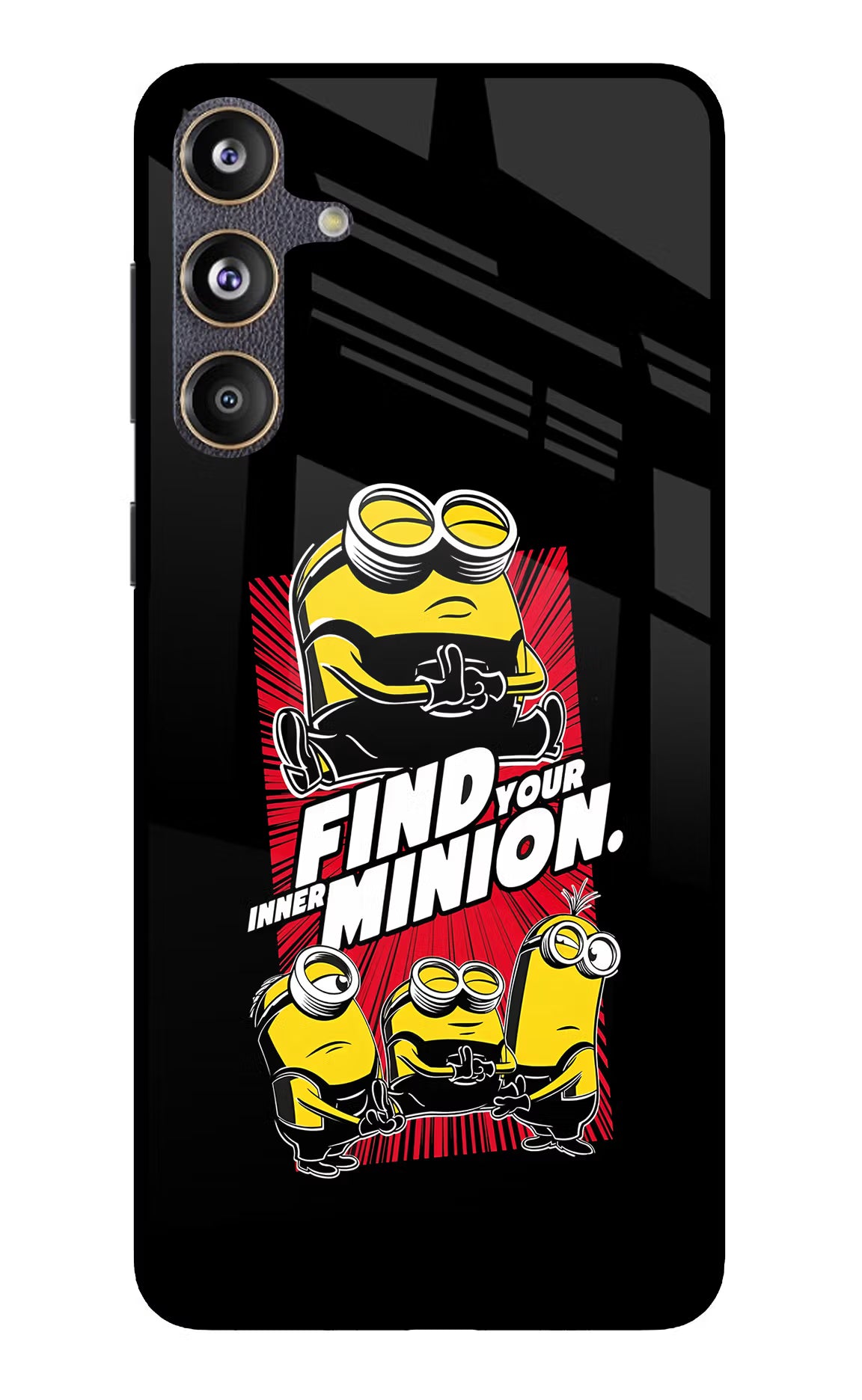 Find your inner Minion Samsung F55 5G Glass Case - Find your inner Minion Samsung F55 5G Glass Case Find your inner Minion Samsung F55 5G Glass Case
