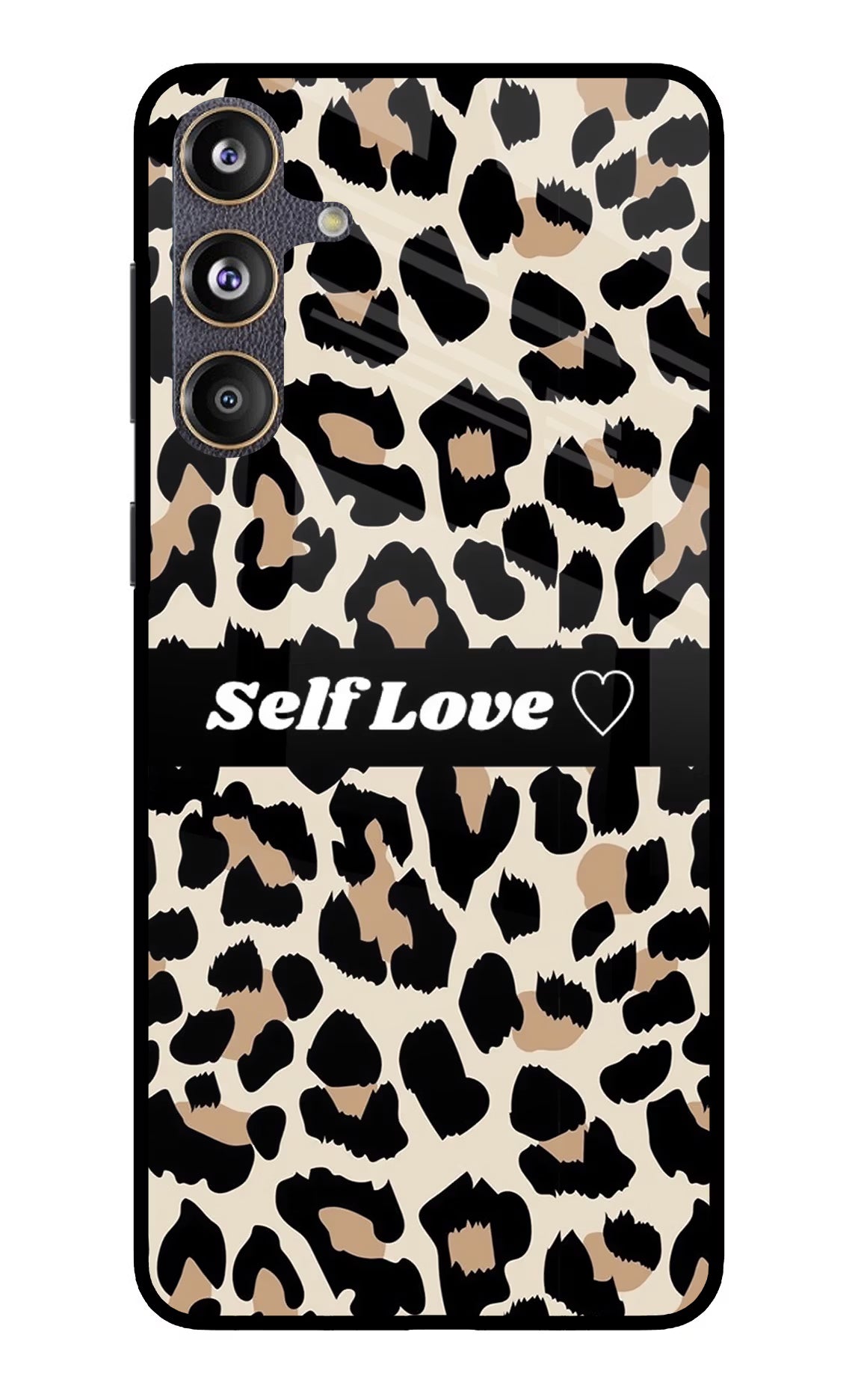 Leopard Print Self Love Samsung F55 5G Glass Case - Leopard Print Self Love Samsung F55 5G Glass Case Leopard Print Self Love Samsung F55 5G Glass Case