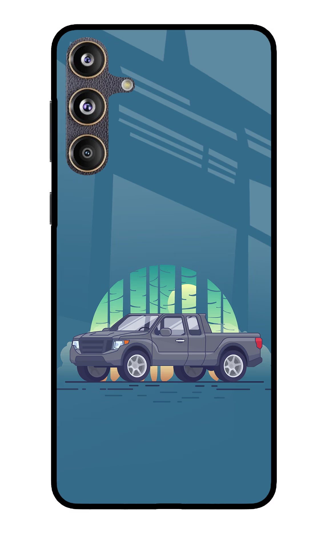 Retro Garage Vibe Samsung F55 5G Glass Case - Retro Garage Vibe Samsung F55 5G Glass Case Retro Garage Vibe Samsung F55 5G Glass Case