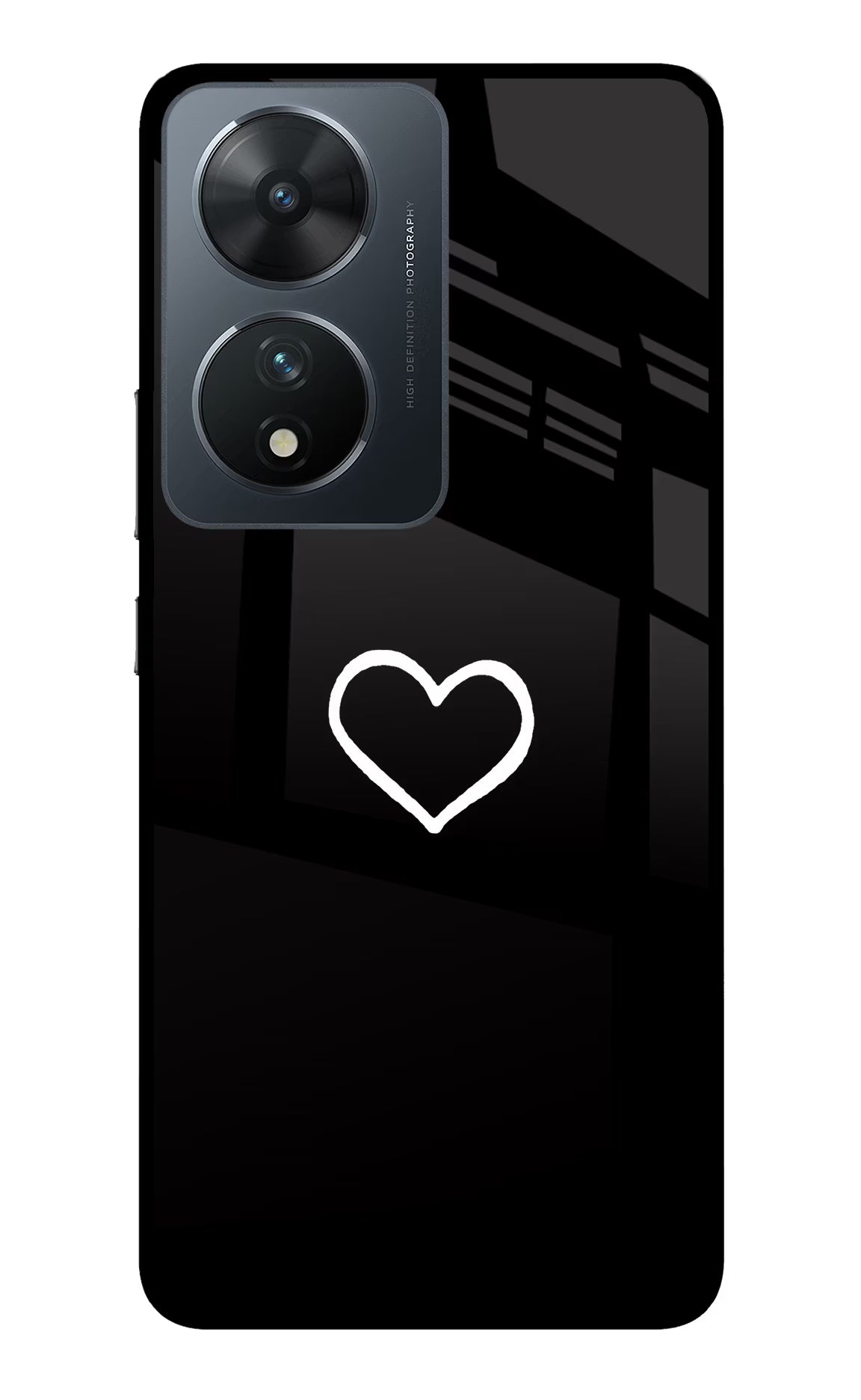Heart Vivo T2 5G Glass Case - Heart Vivo T2 5G Glass Case Heart Vivo T2 5G Glass Case