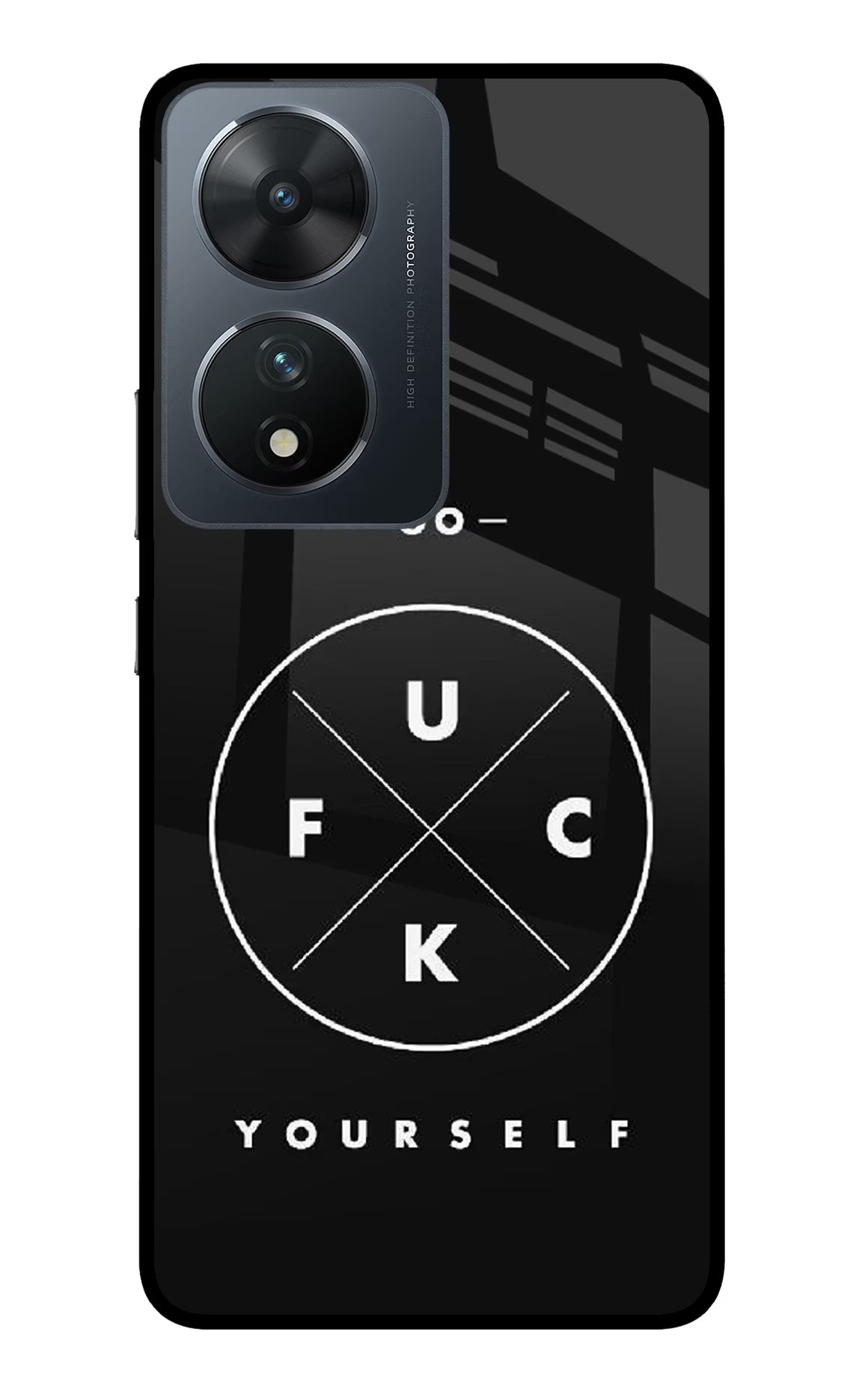 Go Fuck Yourself Vivo T2 5G Glass Case - Go Fuck Yourself Vivo T2 5G Glass Case Go Fuck Yourself Vivo T2 5G Glass Case