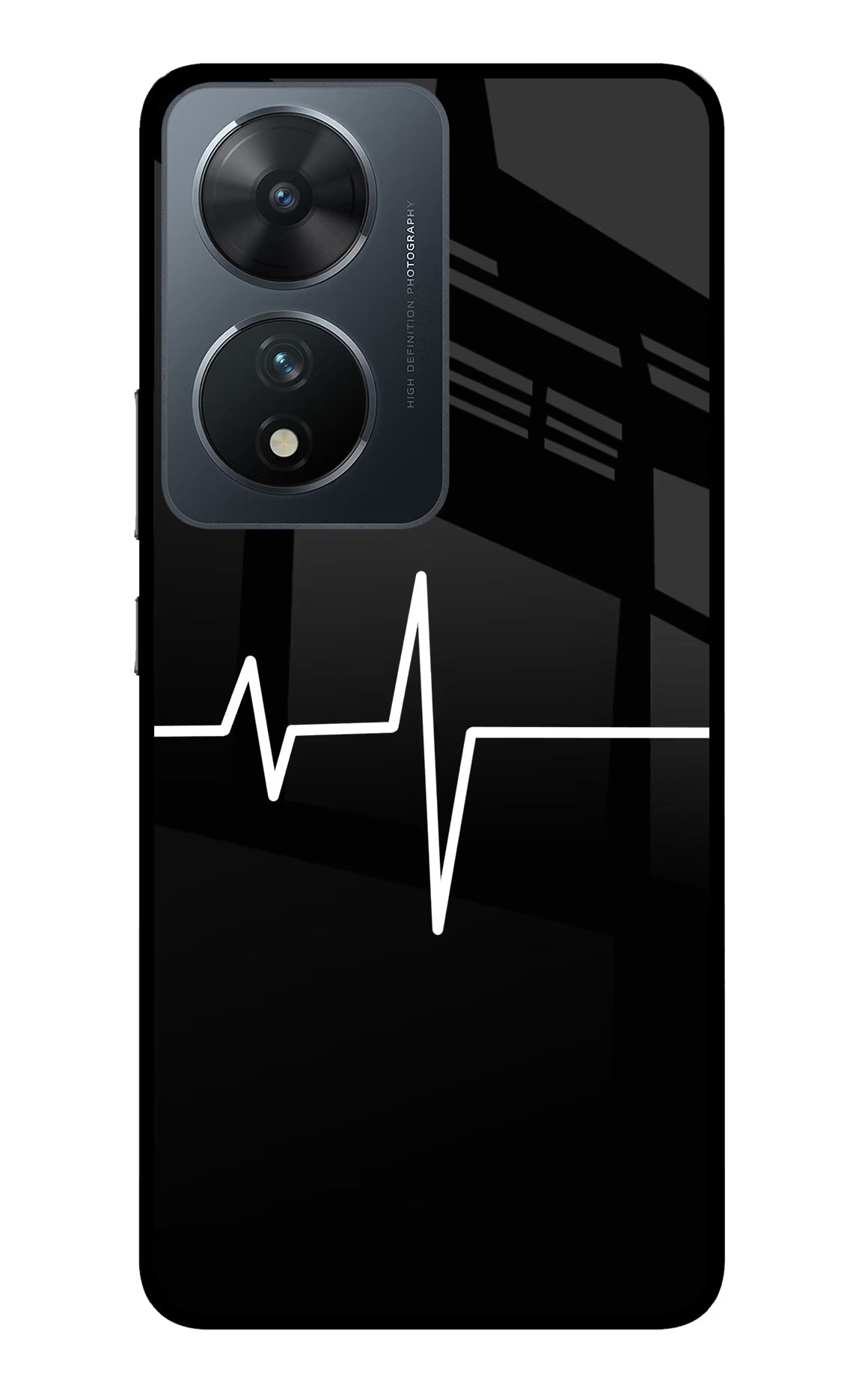 Heart Beats Vivo T2 5G Back Cover - Heart Beats Vivo T2 5G Glass Case Back Cover by Casekaro Heart Beats Vivo T2 5G Glass Case Back Cover by Casekaro