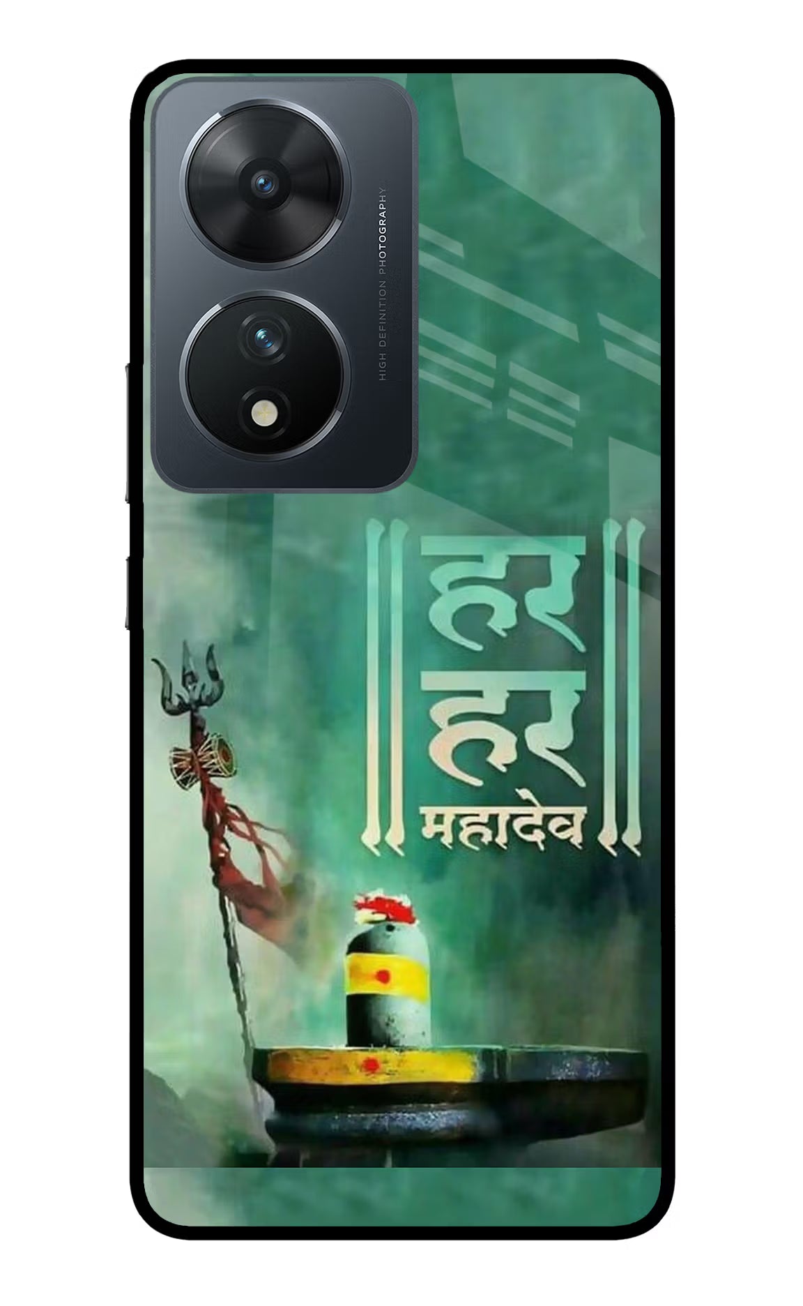 Har Har Mahadev Shivling Vivo T2 5G Back Cover - Har Har Mahadev Shivling Vivo T2 5G Glass Case Back Cover by Casekaro Har Har Mahadev Shivling Vivo T2 5G Glass Case Back Cover by Casekaro