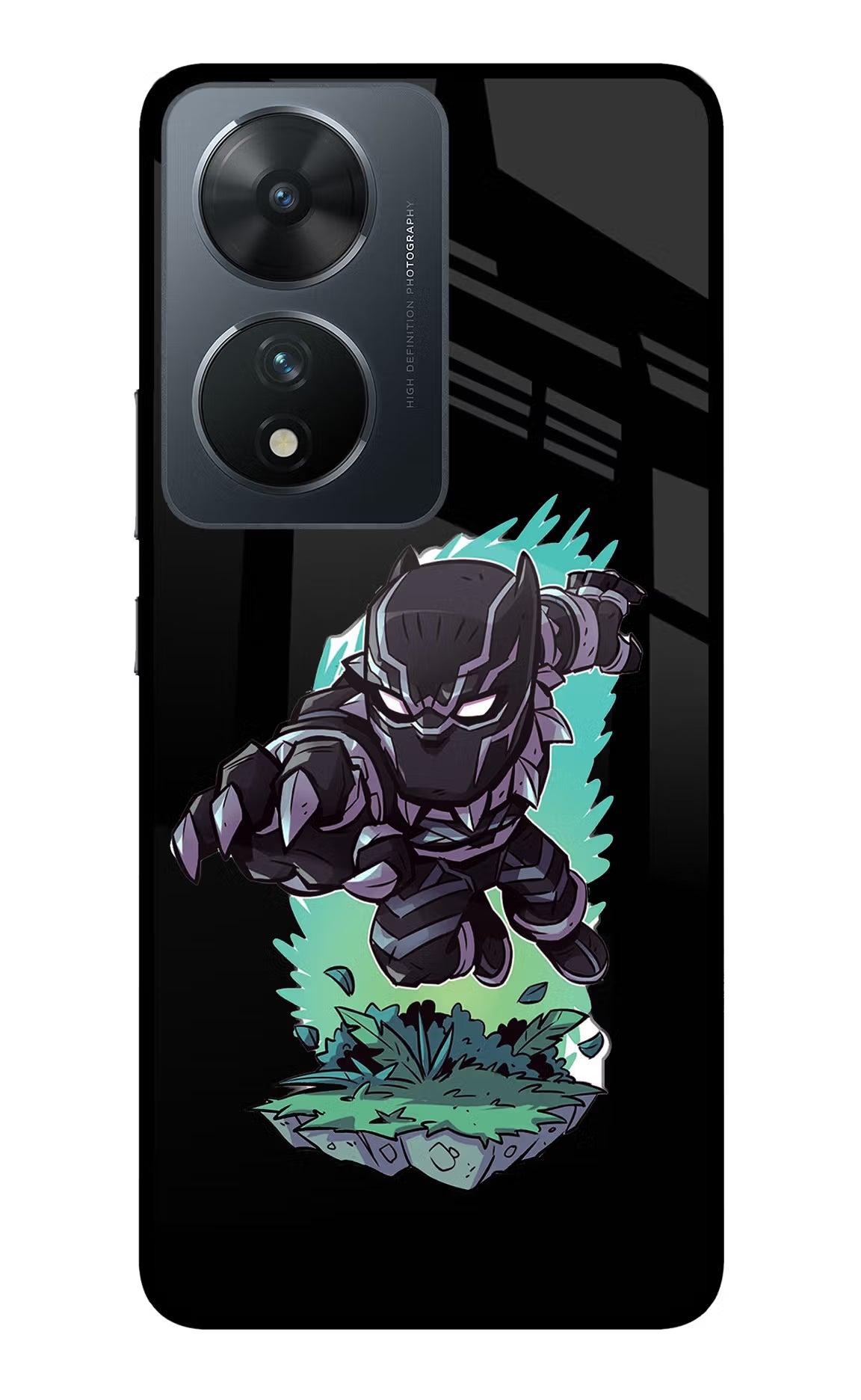 Black Panther Vivo T2 5G Glass Case - Black Panther Vivo T2 5G Glass Case Black Panther Vivo T2 5G Glass Case