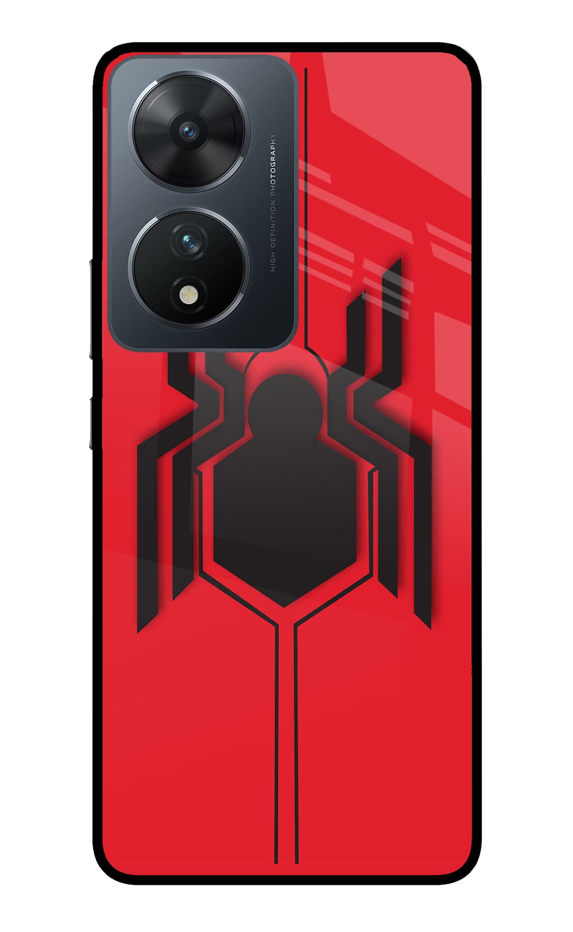 Spider Vivo T2 5G Back Cover - Spider Vivo T2 5G Glass Case Back Cover by Casekaro Spider Vivo T2 5G Glass Case Back Cover by Casekaro