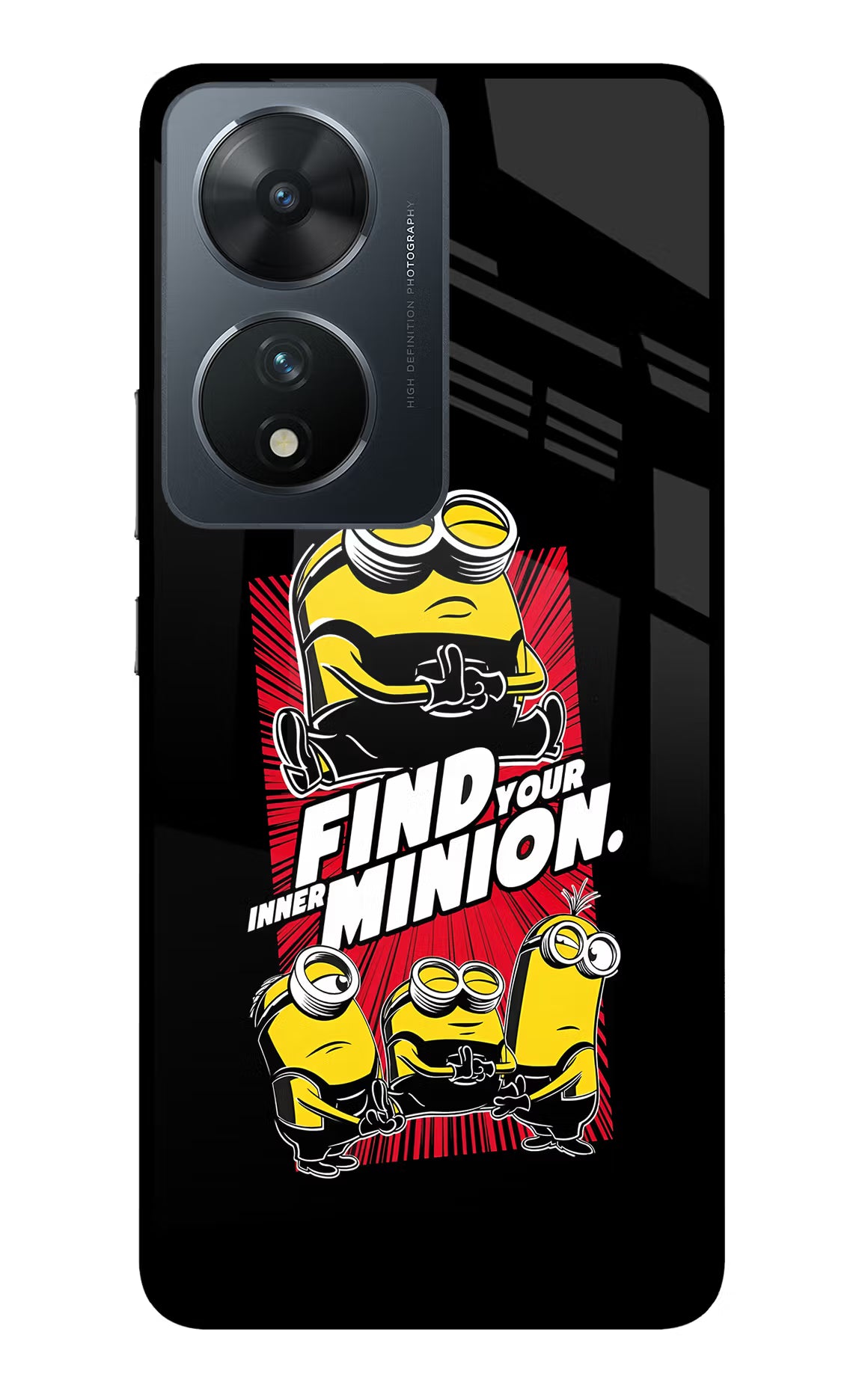 Find your inner Minion Vivo T2 5G Glass Case - Find your inner Minion Vivo T2 5G Glass Case Find your inner Minion Vivo T2 5G Glass Case