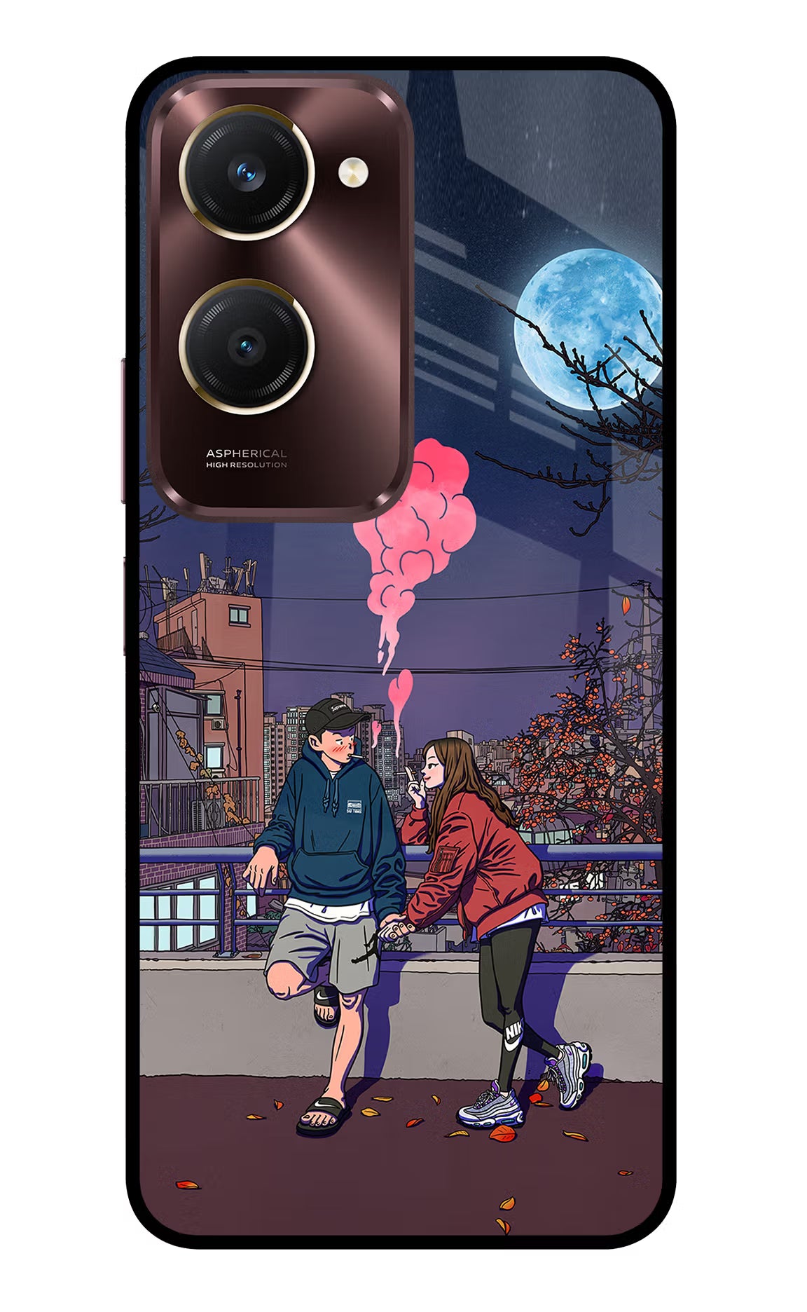 Chilling Couple Vivo Y28s 5G Glass Case - Chilling Couple Vivo Y28s 5G Glass Case Chilling Couple Vivo Y28s 5G Glass Case