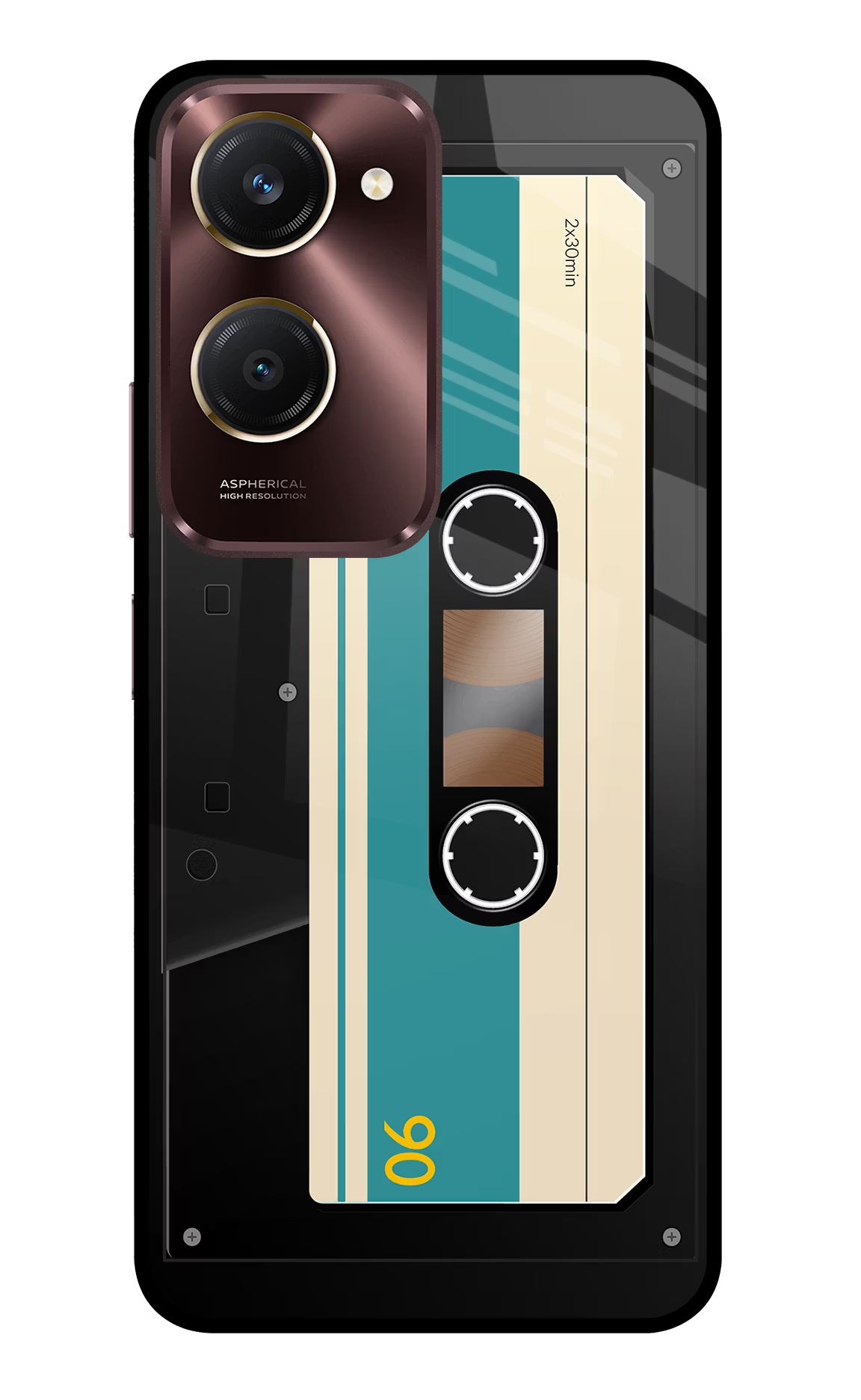 Cassette Vivo Y28s 5G Glass Case - Cassette Vivo Y28s 5G Glass Case Cassette Vivo Y28s 5G Glass Case