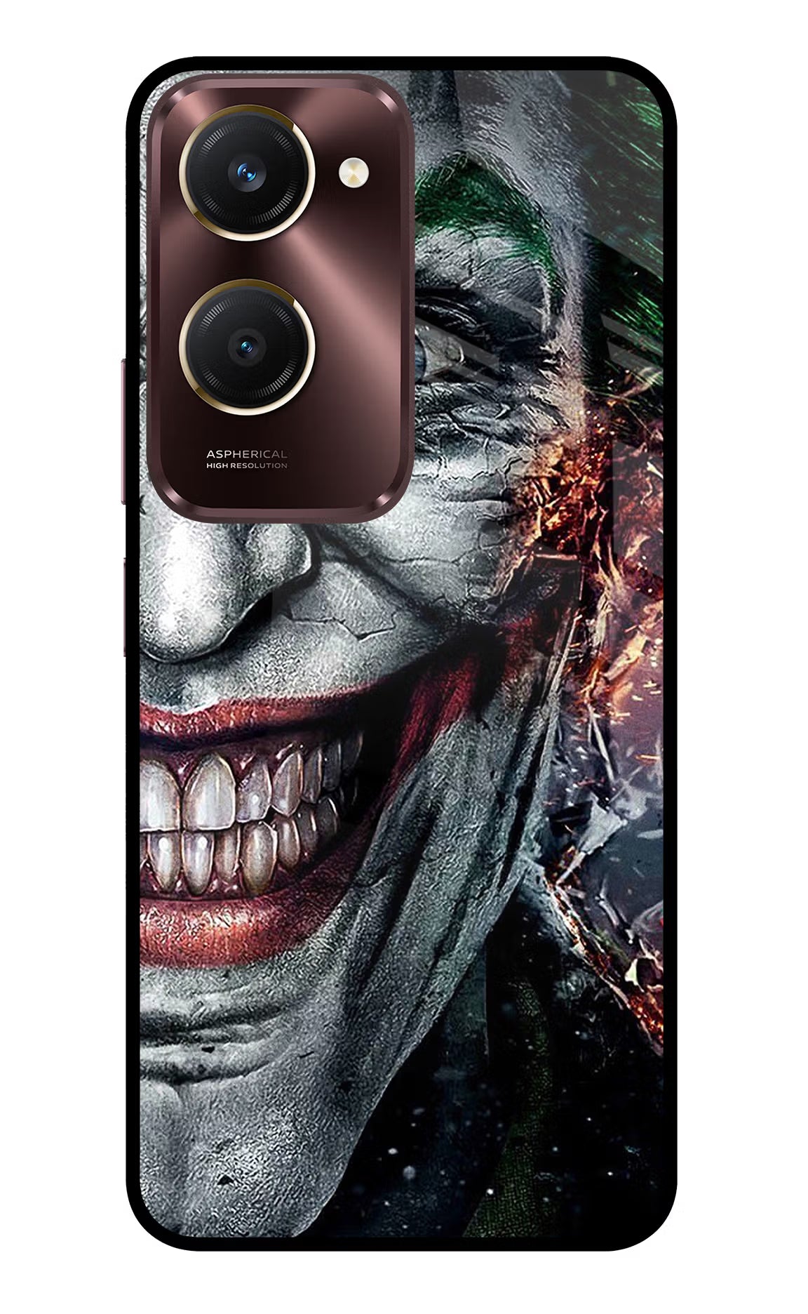 Joker Cam Vivo Y28s 5G Glass Case - Joker Cam Vivo Y28s 5G Glass Case Joker Cam Vivo Y28s 5G Glass Case