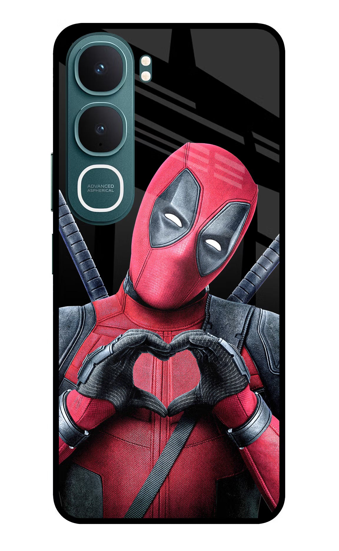 Deadpool Vivo Y31 5G Back Cover - Deadpool Vivo Y31 5G Glass Case Back Cover by Casekaro Deadpool Vivo Y31 5G Glass Case Back Cover by Casekaro