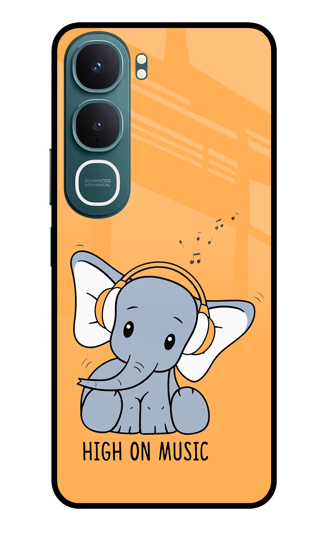High On Music Vivo Y31 5G Glass Case - High On Music Vivo Y31 5G Glass Case High On Music Vivo Y31 5G Glass Case