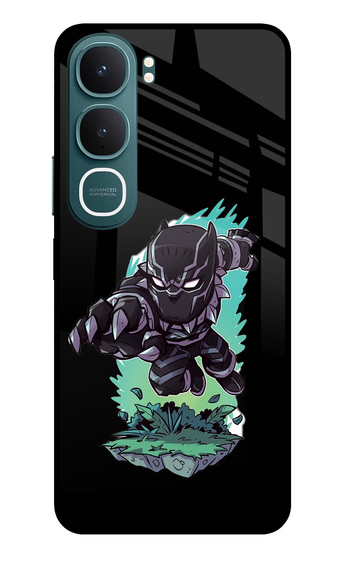 Black Panther Vivo Y31 5G Back Cover - Black Panther Vivo Y31 5G Glass Case Back Cover by Casekaro Black Panther Vivo Y31 5G Glass Case Back Cover by Casekaro