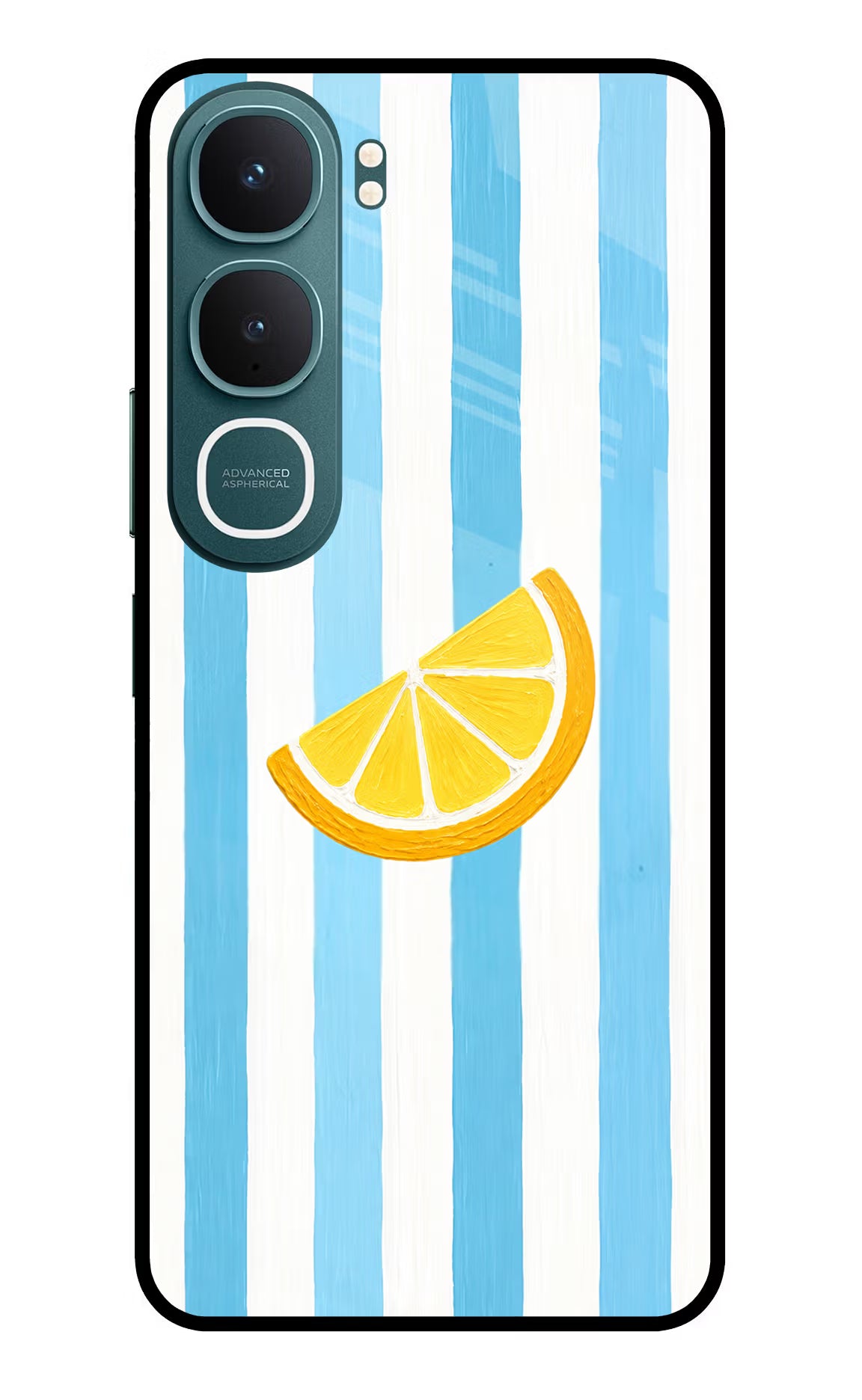 Summer Lemon Vivo Y31 5G Back Cover - Summer Lemon Vivo Y31 5G Glass Case Back Cover by Casekaro Summer Lemon Vivo Y31 5G Glass Case Back Cover by Casekaro