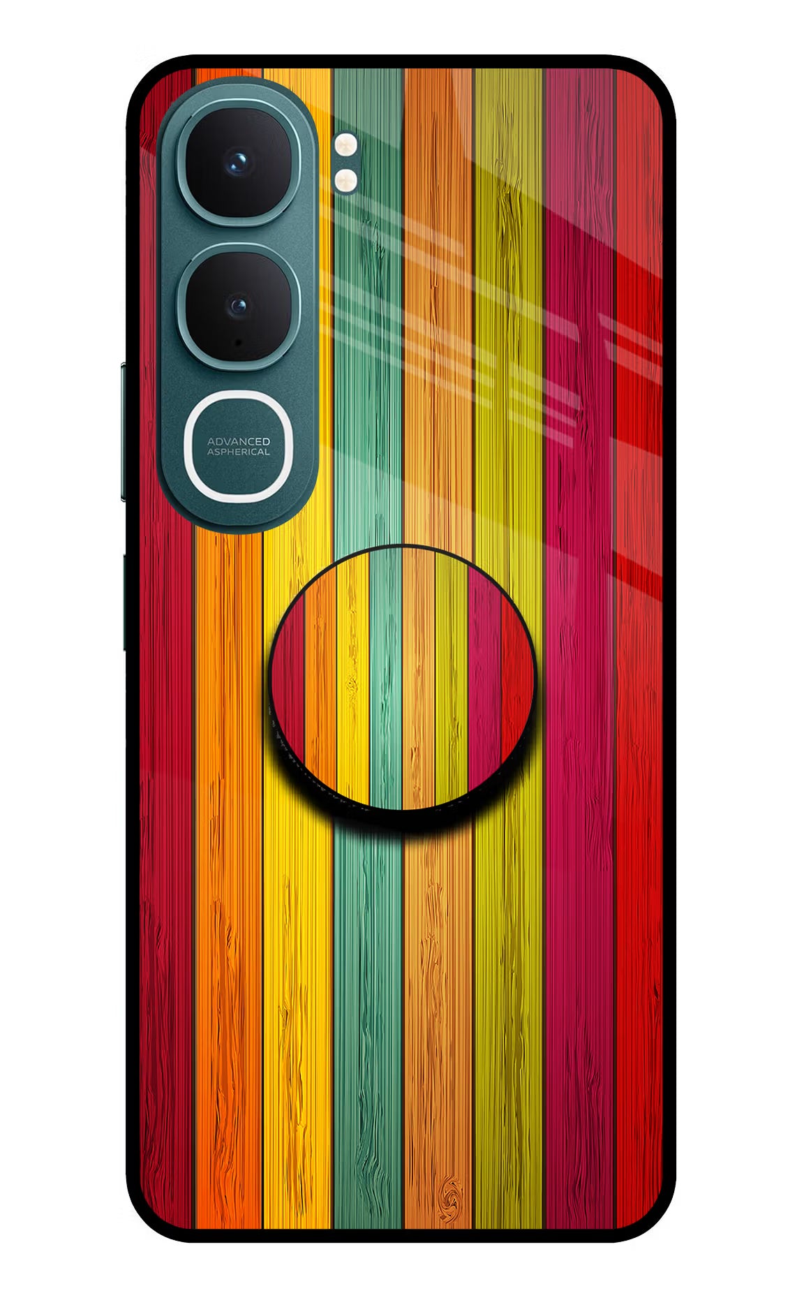 Multicolor Wooden Vivo Y31 5G Pop Case - Multicolor Wooden Vivo Y31 5G Pop Case by Casekaro Multicolor Wooden Vivo Y31 5G Pop Case by Casekaro