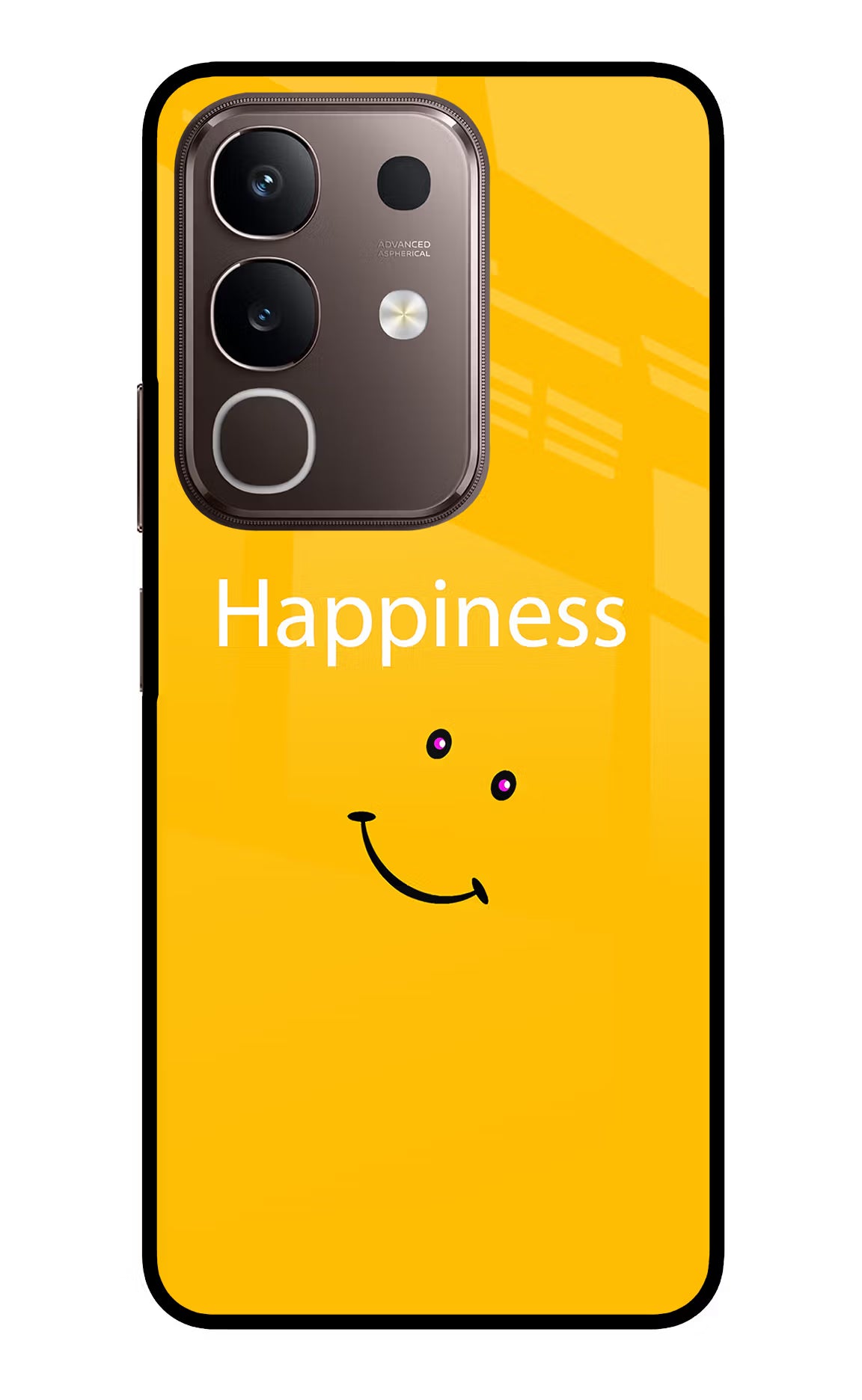 Happiness With Smiley Vivo Y31 Pro 5G Glass Case - Happiness With Smiley Vivo Y31 Pro 5G Glass Case Happiness With Smiley Vivo Y31 Pro 5G Glass Case