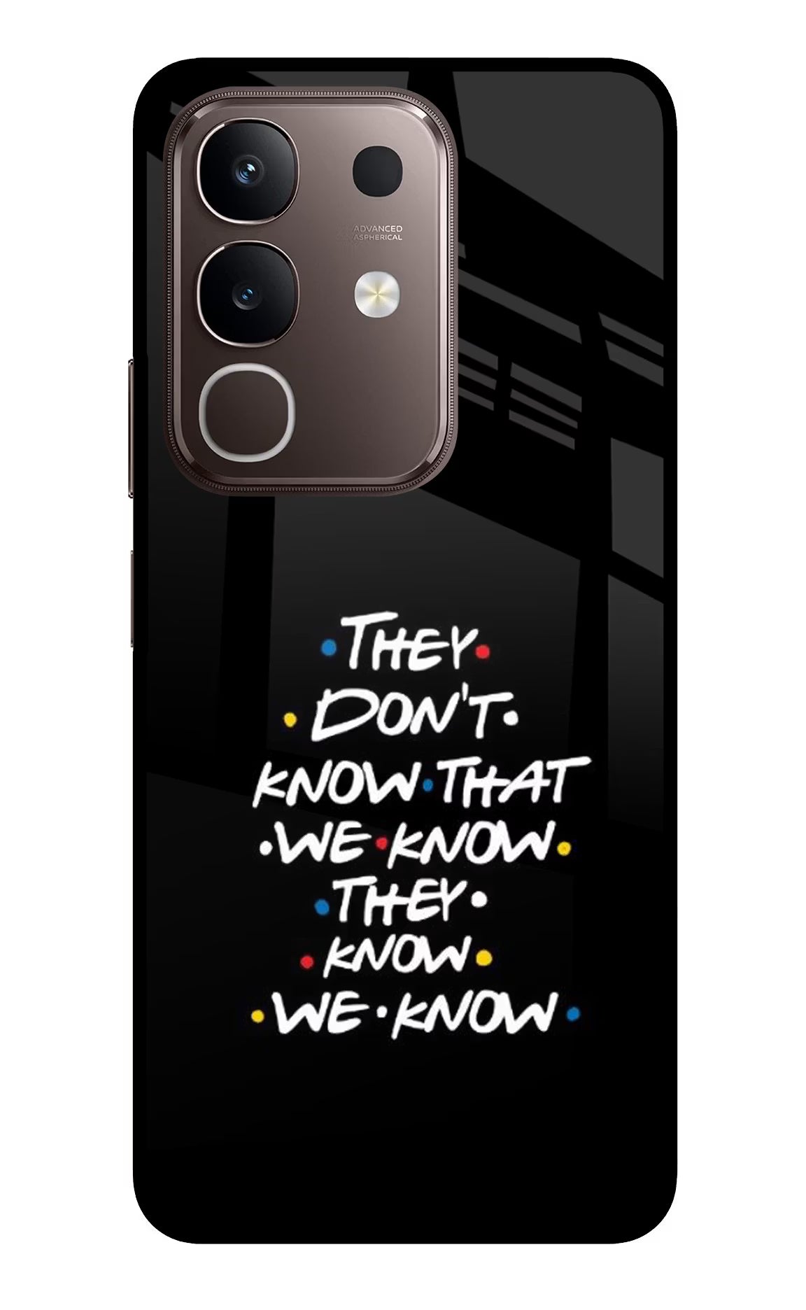 FRIENDS Dialogue Vivo Y31 Pro 5G Glass Case - FRIENDS Dialogue Vivo Y31 Pro 5G Glass Case FRIENDS Dialogue Vivo Y31 Pro 5G Glass Case
