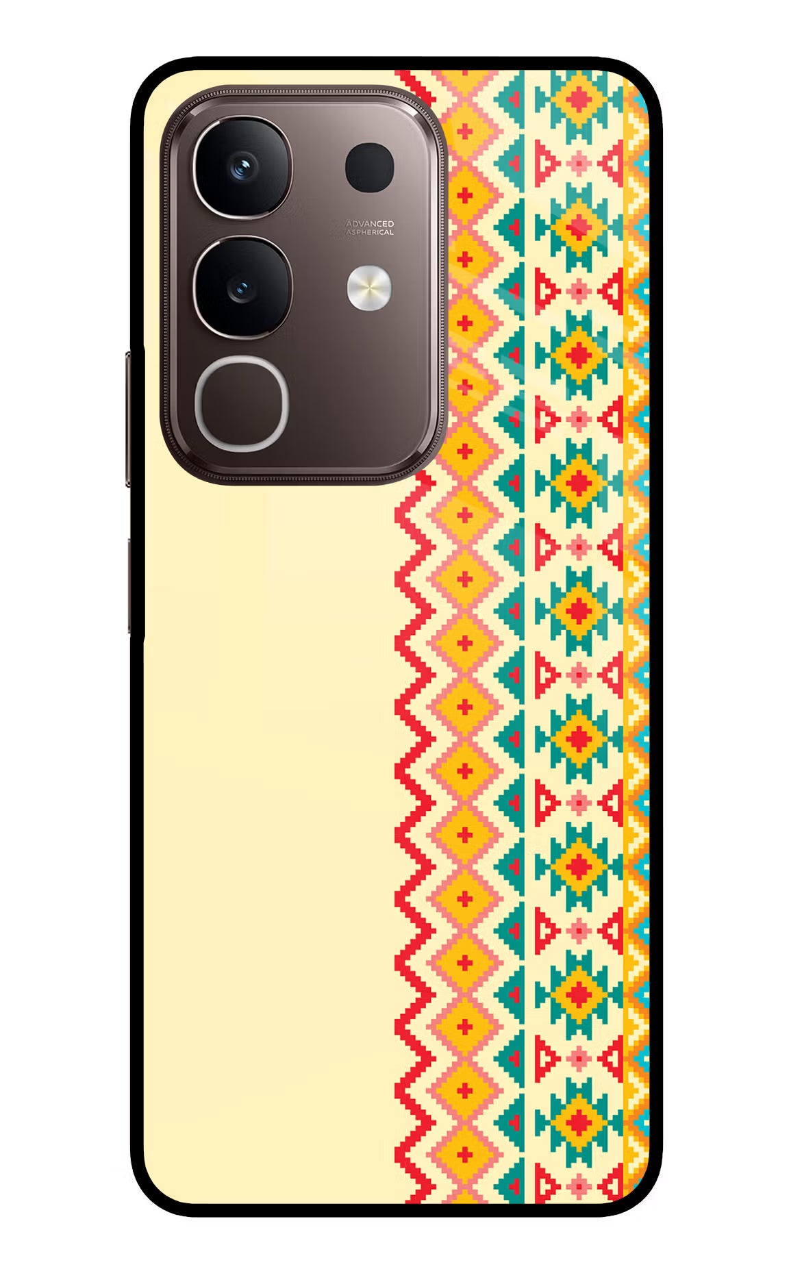 Ethnic Seamless Vivo Y31 Pro 5G Glass Case - Ethnic Seamless Vivo Y31 Pro 5G Glass Case Ethnic Seamless Vivo Y31 Pro 5G Glass Case