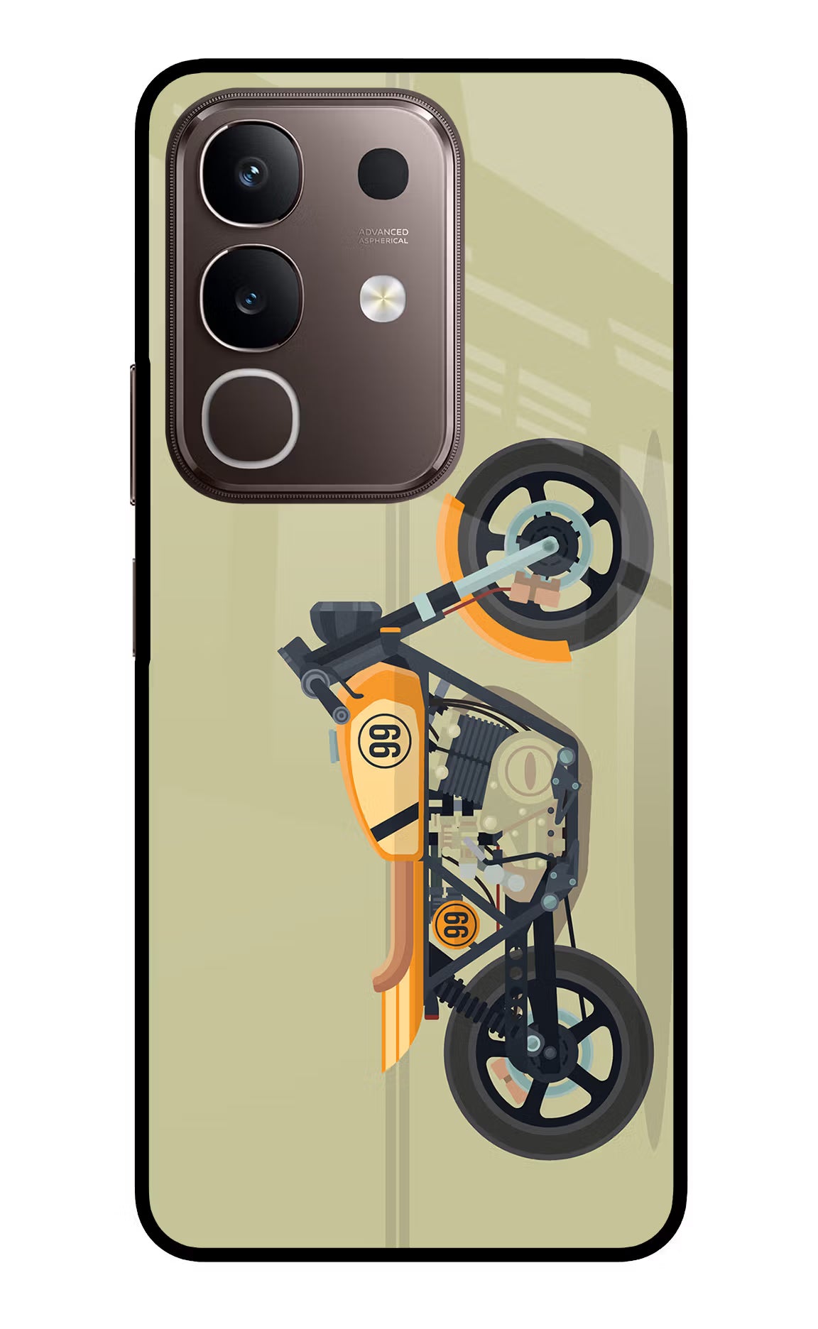 Vertical Speedster Vivo Y31 Pro 5G Glass Case - Vertical Speedster Vivo Y31 Pro 5G Glass Case Vertical Speedster Vivo Y31 Pro 5G Glass Case