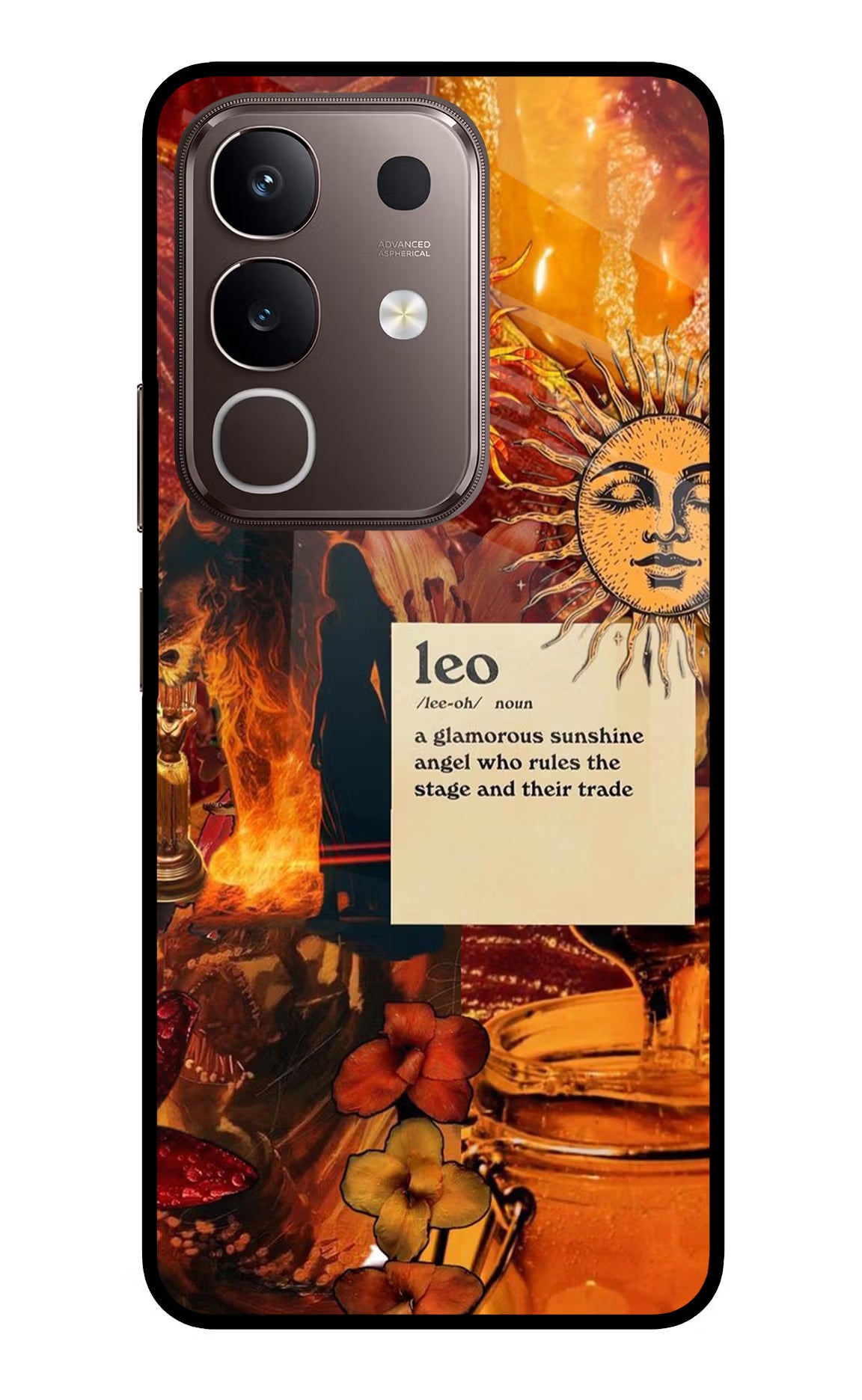 Leo Zodiac Vivo Y31 Pro 5G Glass Case - Leo Zodiac Vivo Y31 Pro 5G Glass Case Leo Zodiac Vivo Y31 Pro 5G Glass Case
