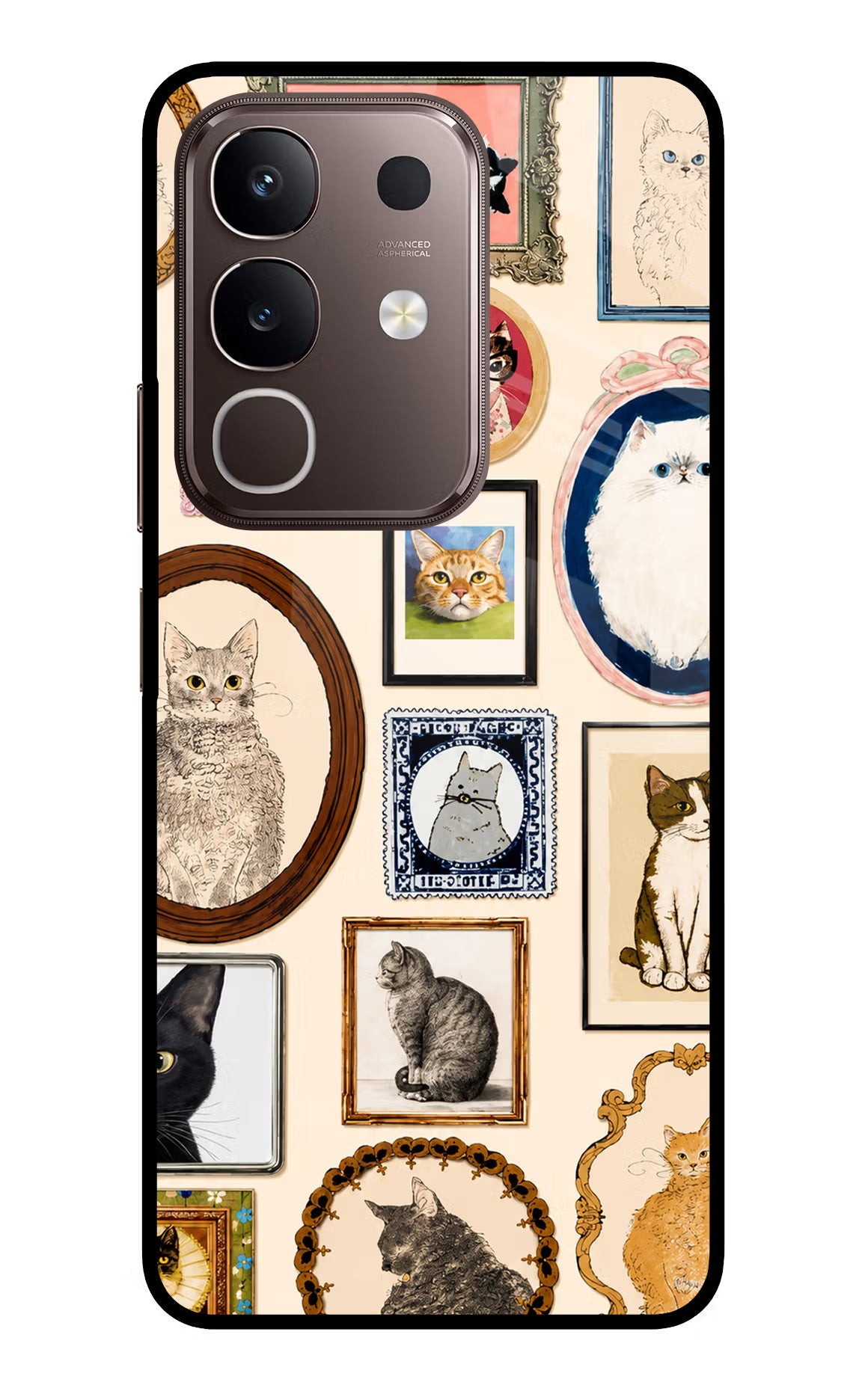 Mirror Cats Vivo Y31 Pro 5G Glass Case - Mirror Cats Vivo Y31 Pro 5G Glass Case Mirror Cats Vivo Y31 Pro 5G Glass Case