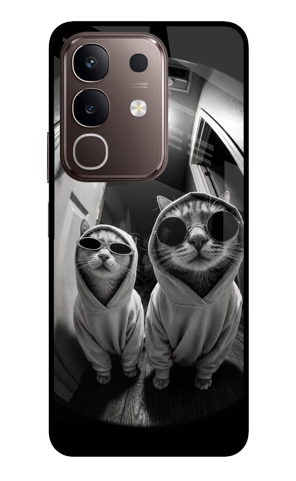 Hood Cats Vivo Y31 Pro 5G Glass Case - Hood Cats Vivo Y31 Pro 5G Glass Case Hood Cats Vivo Y31 Pro 5G Glass Case