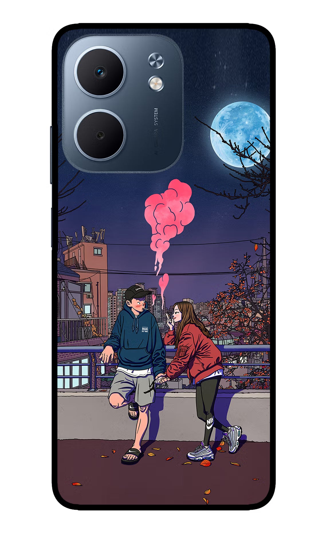 Chilling Couple Oppo A5x 5G Glass Case - Chilling Couple Oppo A5x 5G Glass Case Chilling Couple Oppo A5x 5G Glass Case