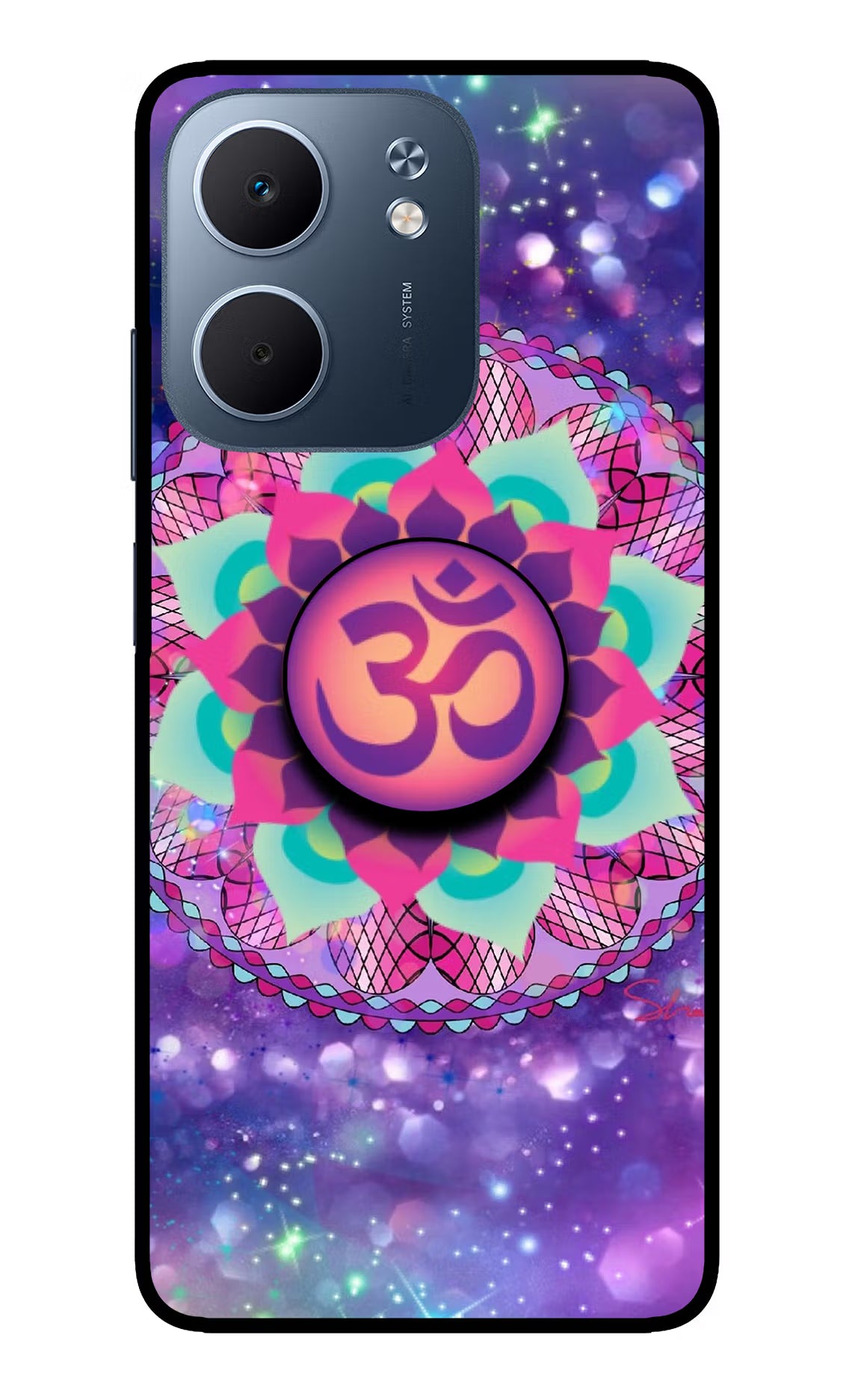 Om Purple Oppo A5x 5G Pop Case - Om Purple Oppo A5x 5G Pop Case by Casekaro Om Purple Oppo A5x 5G Pop Case by Casekaro