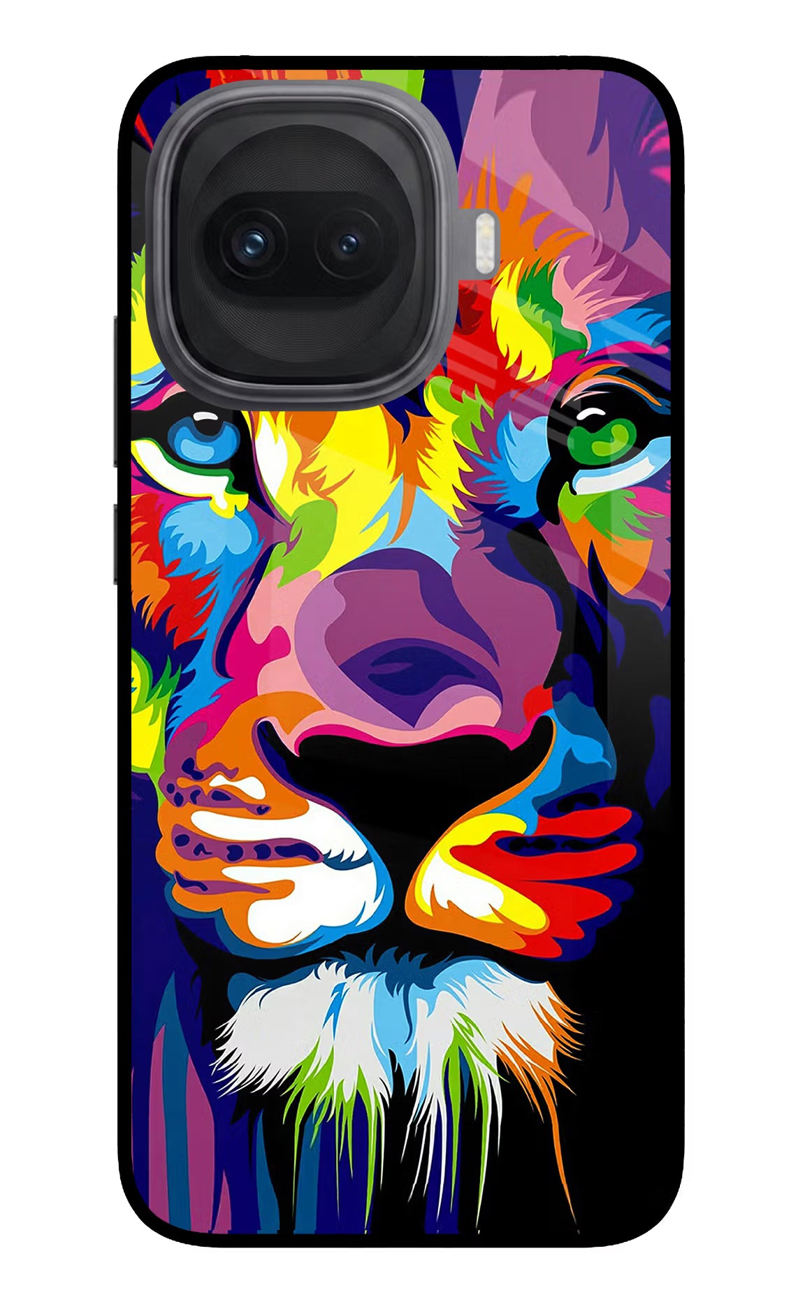 Lion iQOO 15R 5G Glass Case - Lion iQOO 15R 5G Glass Case Lion iQOO 15R 5G Glass Case