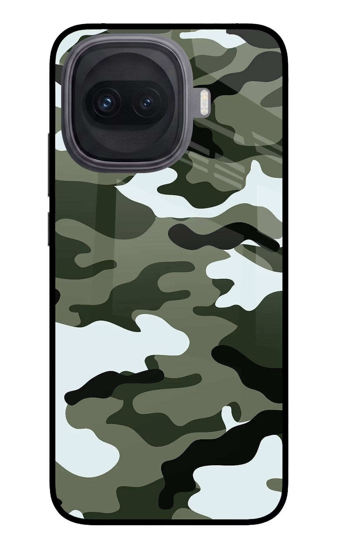 Camouflage iQOO 15R 5G Glass Case - Camouflage iQOO 15R 5G Glass Case Camouflage iQOO 15R 5G Glass Case
