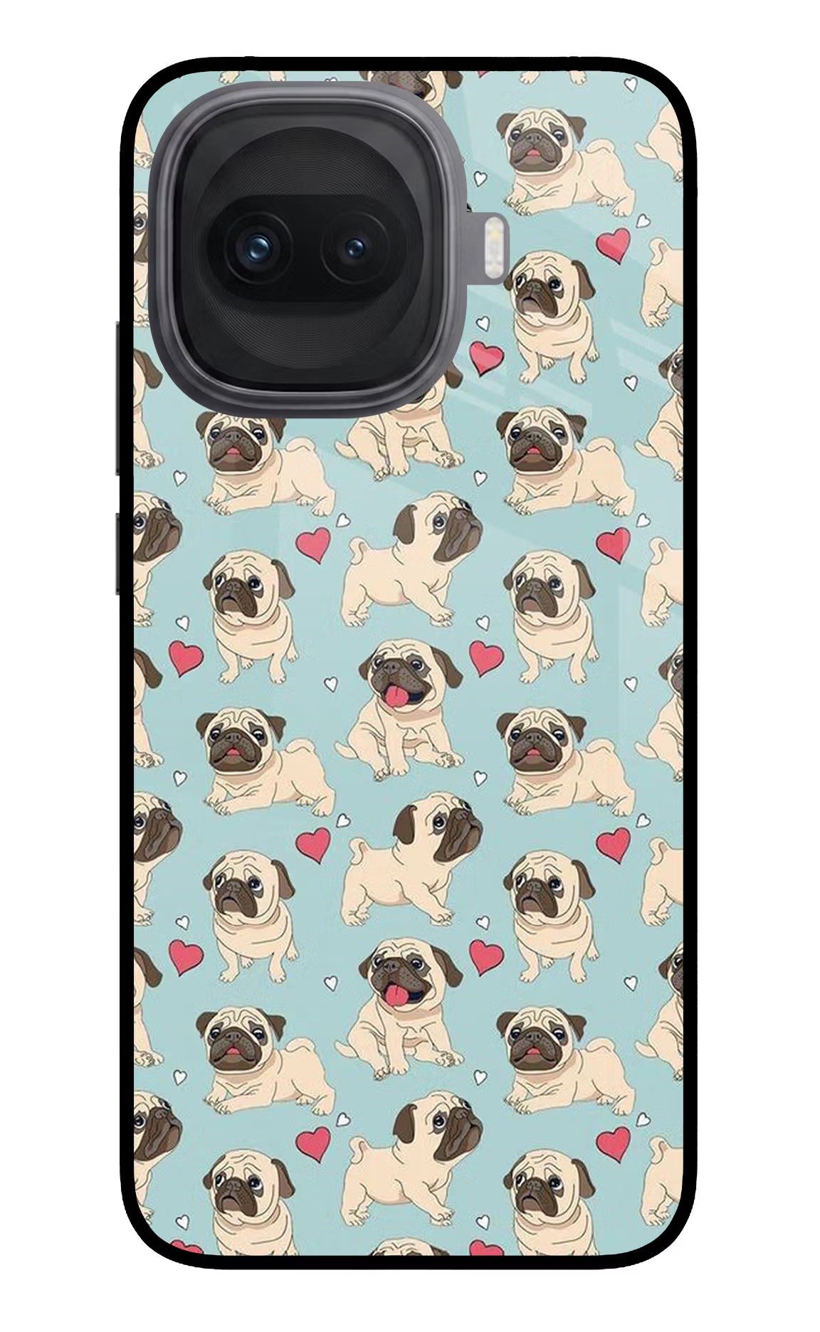 Pug Dog iQOO 15R 5G Glass Case - Pug Dog iQOO 15R 5G Glass Case Pug Dog iQOO 15R 5G Glass Case