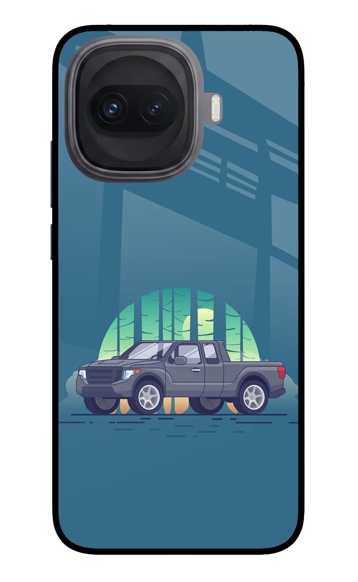 Retro Garage Vibe iQOO 15R 5G Glass Case - Retro Garage Vibe iQOO 15R 5G Glass Case Retro Garage Vibe iQOO 15R 5G Glass Case