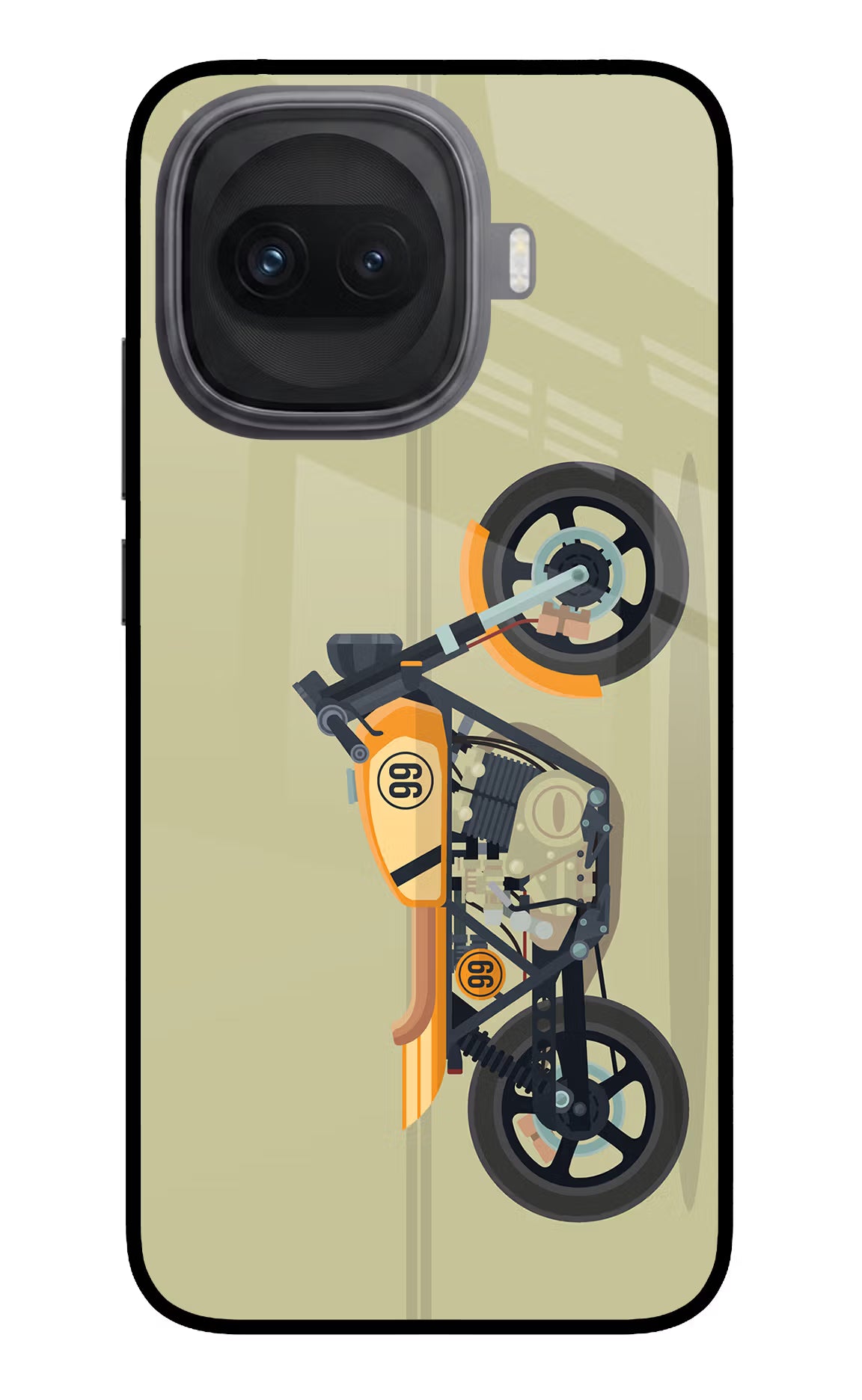 Vertical Speedster iQOO 15R 5G Glass Case - Vertical Speedster iQOO 15R 5G Glass Case Vertical Speedster iQOO 15R 5G Glass Case