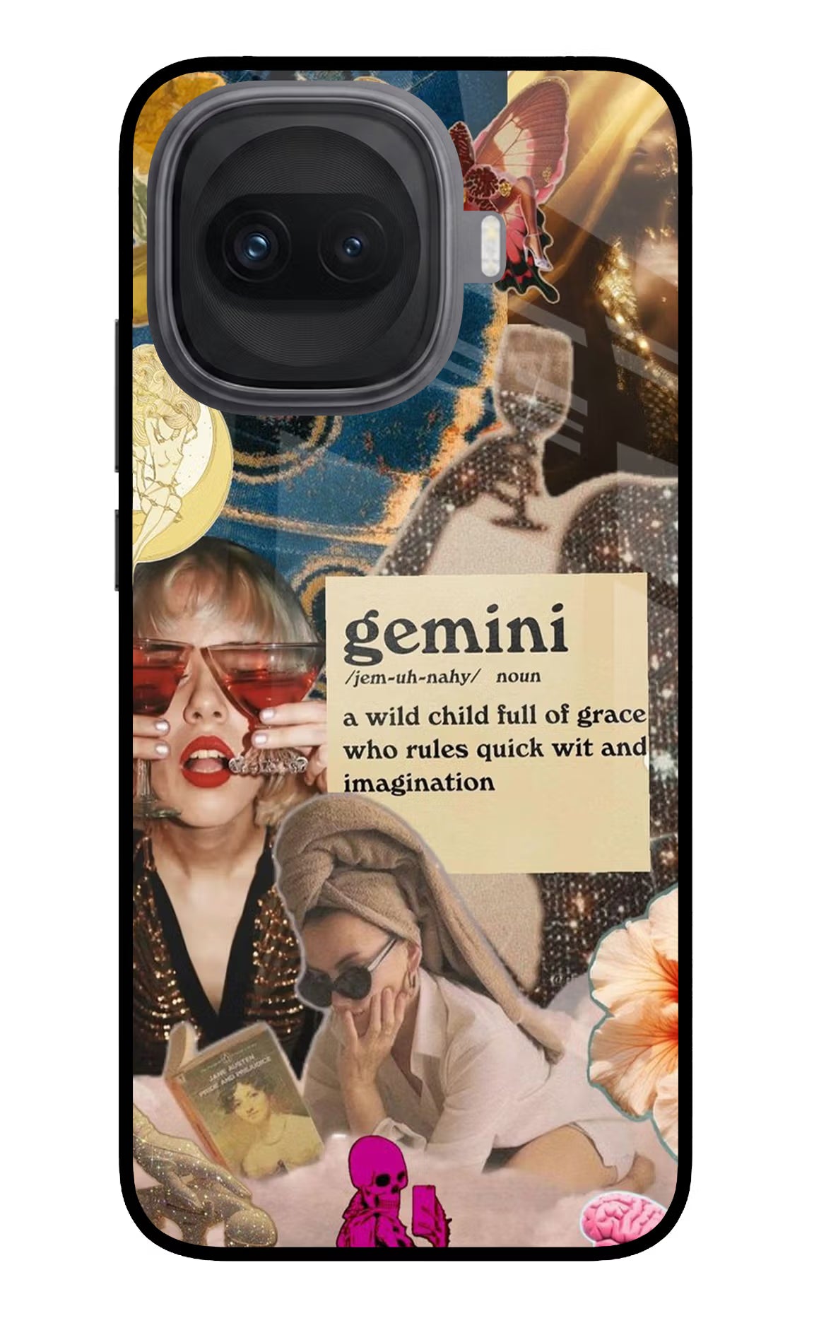 Gemini Zodiac iQOO 15R 5G Glass Case - Gemini Zodiac iQOO 15R 5G Glass Case Gemini Zodiac iQOO 15R 5G Glass Case