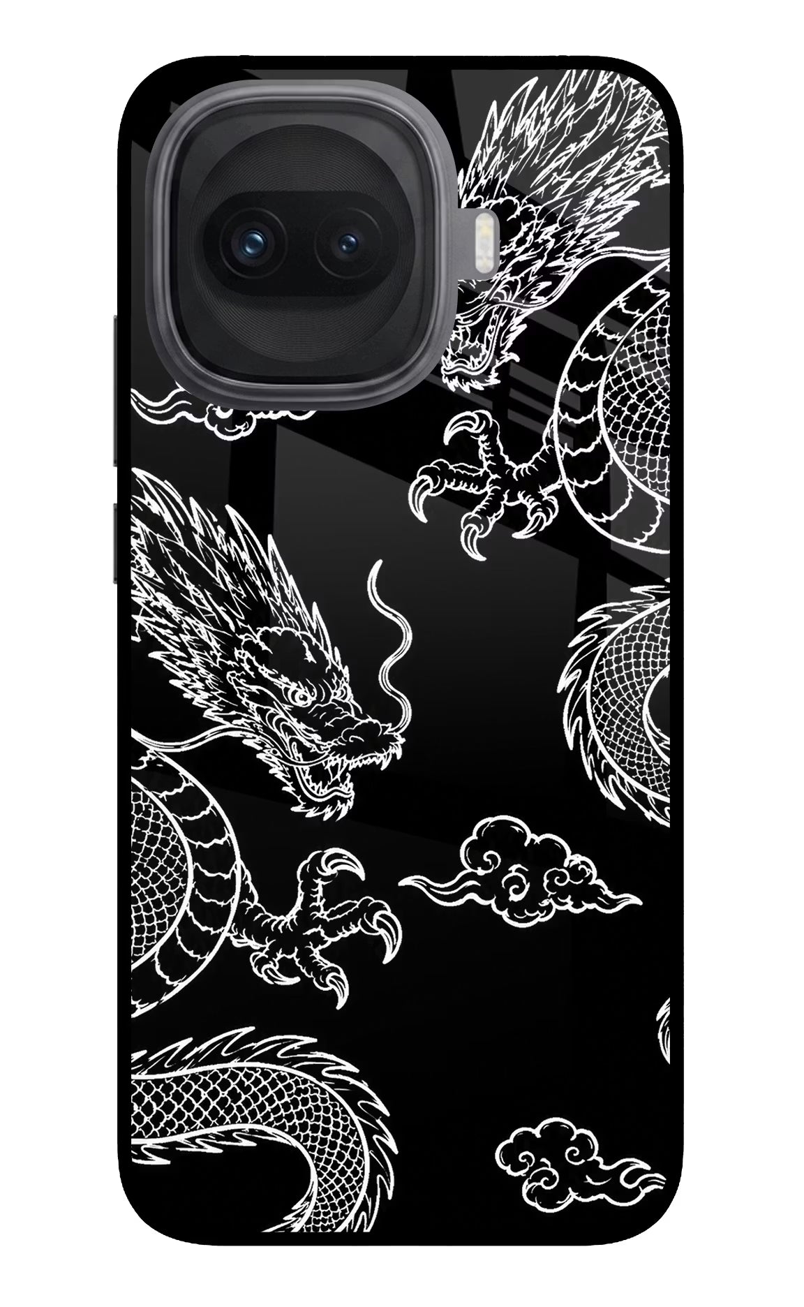 Twin Dragons iQOO 15R 5G Glass Case - Twin Dragons iQOO 15R 5G Glass Case Twin Dragons iQOO 15R 5G Glass Case