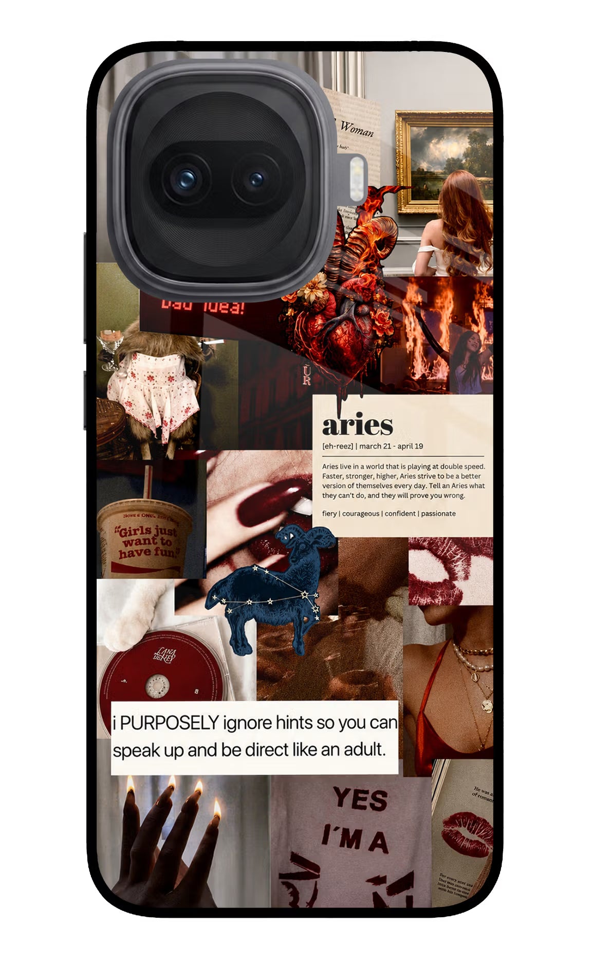 Zodiac Aries iQOO 15R 5G Glass Case - Zodiac Aries iQOO 15R 5G Glass Case Zodiac Aries iQOO 15R 5G Glass Case