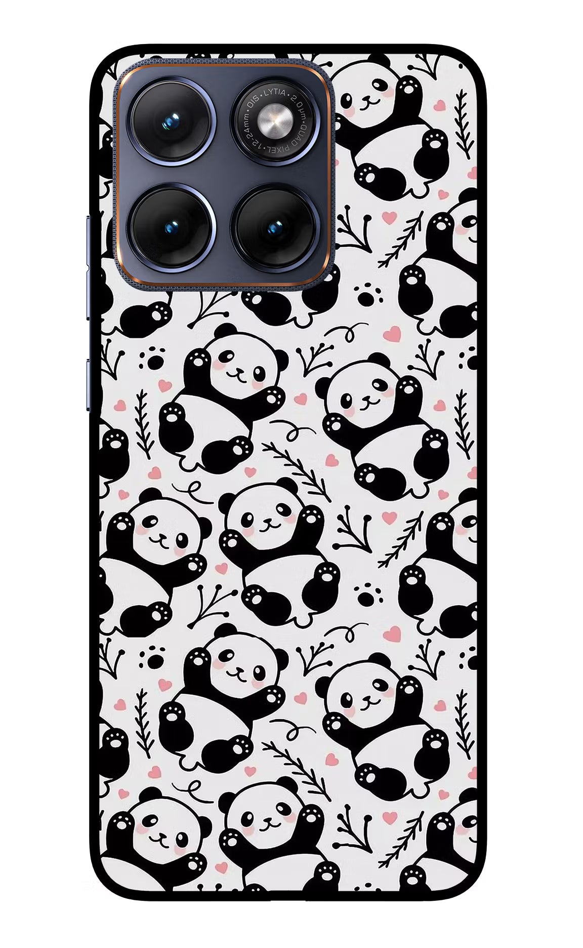 Cute Panda Moto Edge 70 Fusion Glass Case - Cute Panda Moto Edge 70 Fusion Glass Case Cute Panda Moto Edge 70 Fusion Glass Case