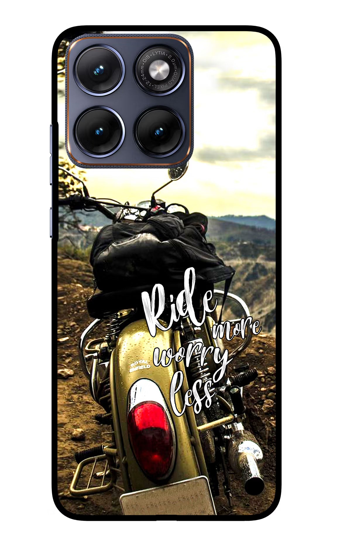 Ride More Worry Less Moto Edge 70 Fusion Glass Case - Ride More Worry Less Moto Edge 70 Fusion Glass Case Ride More Worry Less Moto Edge 70 Fusion Glass Case