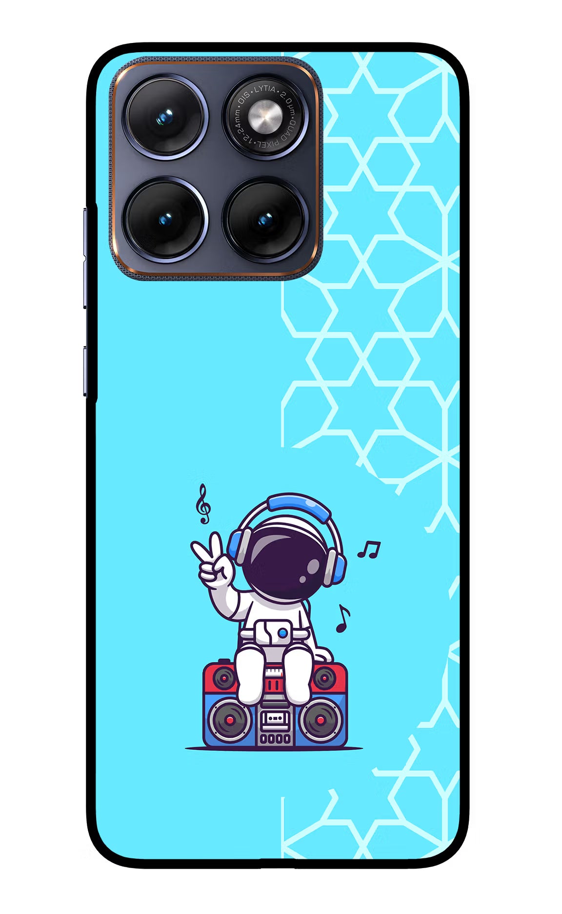 Cute Astronaut Chilling Moto Edge 70 Fusion Glass Case - Cute Astronaut Chilling Moto Edge 70 Fusion Glass Case Cute Astronaut Chilling Moto Edge 70 Fusion Glass Case