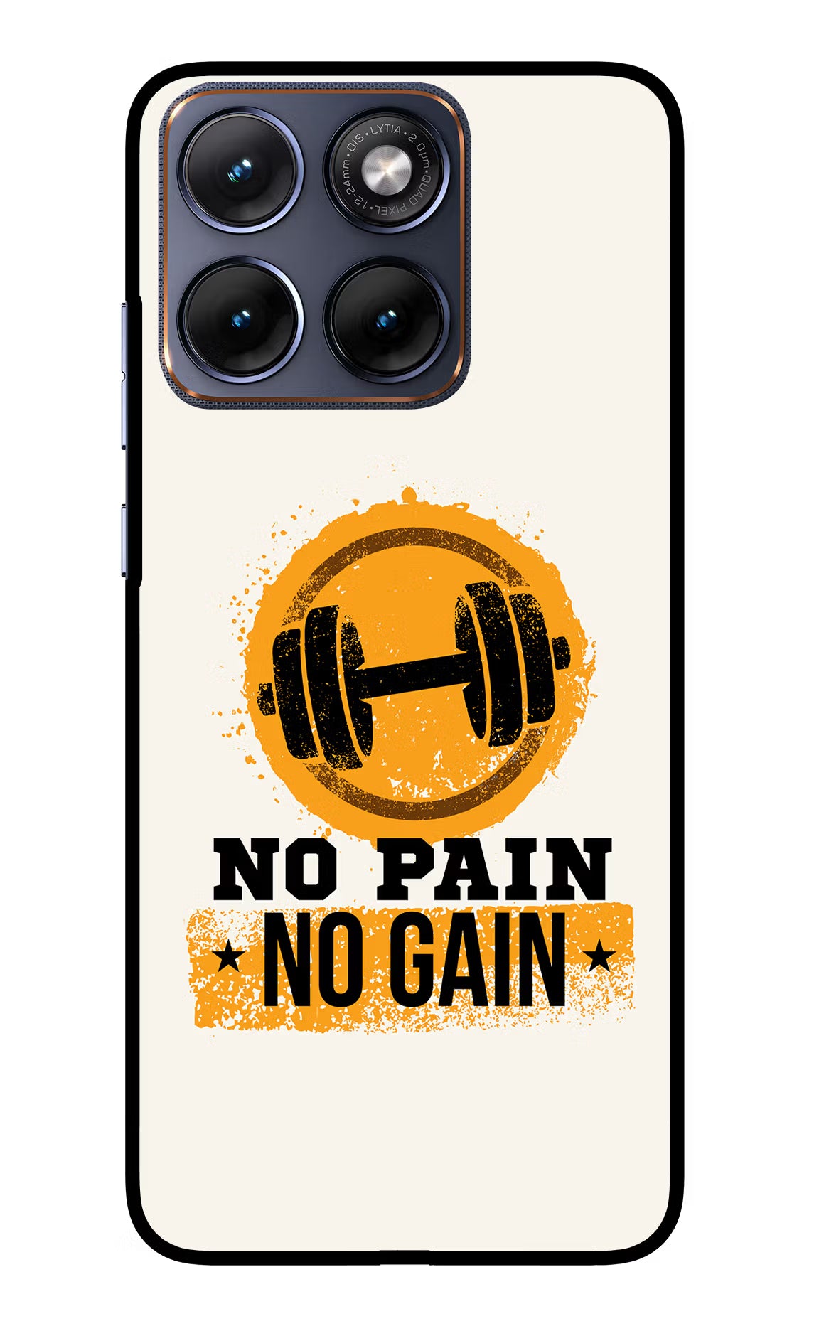 No Pain No Gain Moto Edge 70 Fusion Glass Case - No Pain No Gain Moto Edge 70 Fusion Glass Case No Pain No Gain Moto Edge 70 Fusion Glass Case
