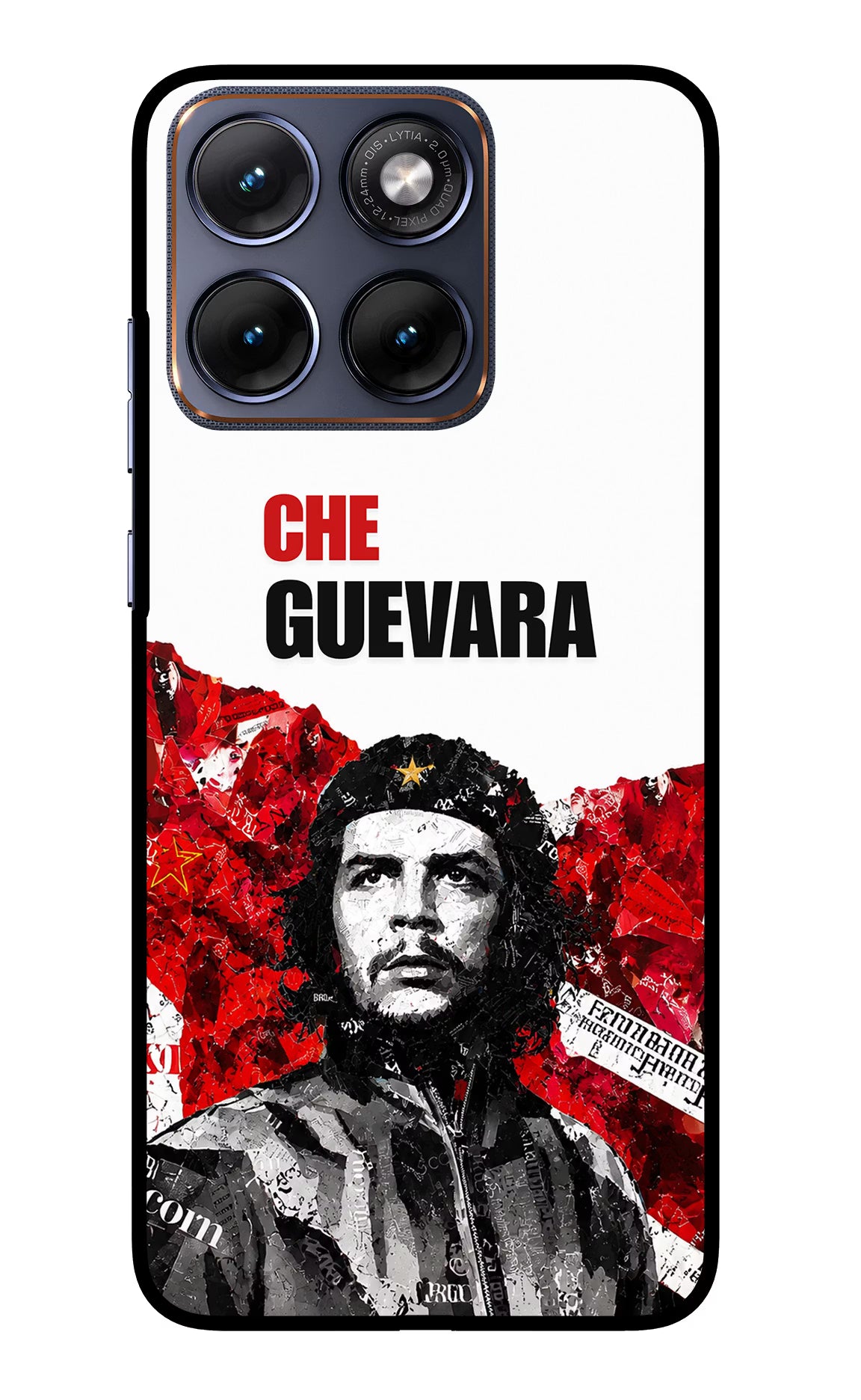 Che Guevara Revolution Moto Edge 70 Fusion Glass Case - Che Guevara Revolution Moto Edge 70 Fusion Glass Case Che Guevara Revolution Moto Edge 70 Fusion Glass Case