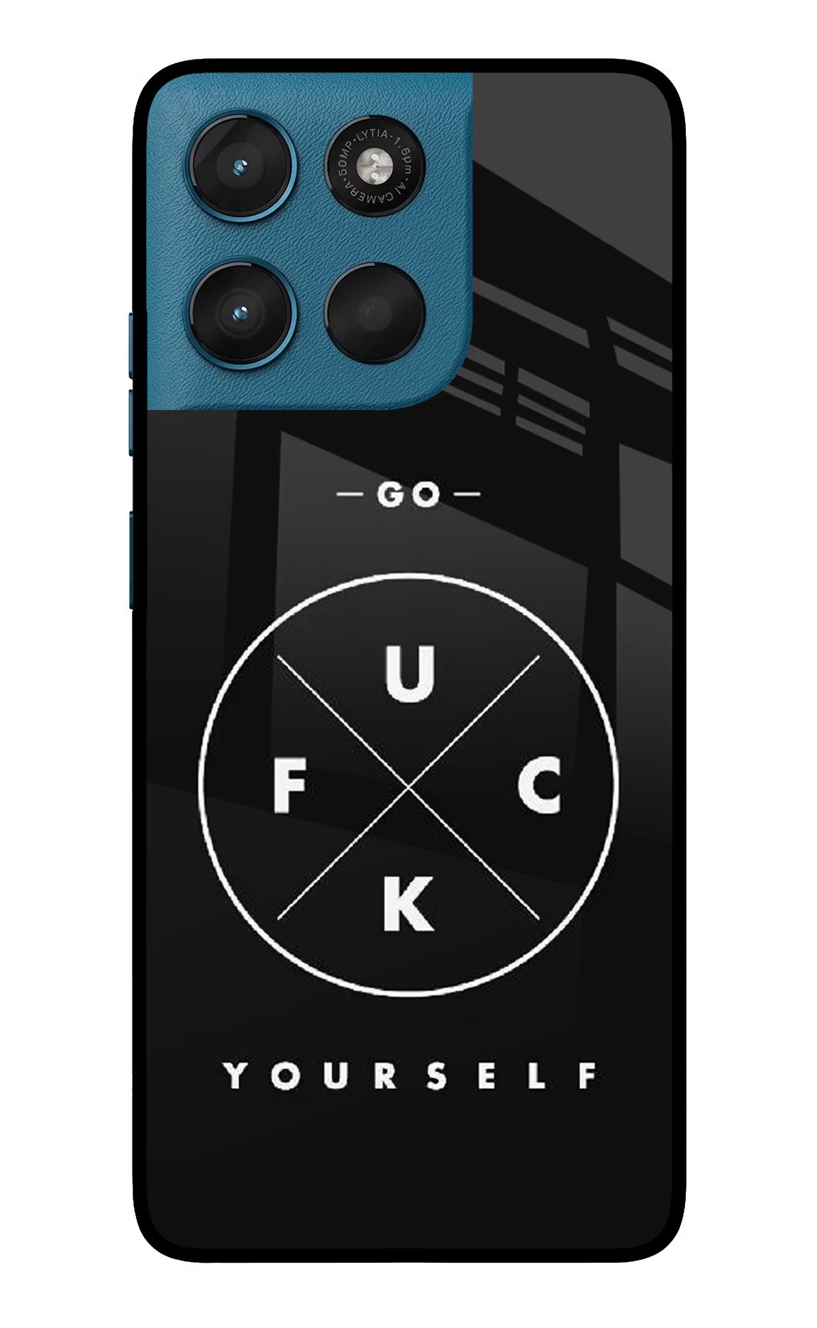 Go Fuck Yourself Moto G57 Power 5G Glass Case - Go Fuck Yourself Moto G57 Power 5G Glass Case Go Fuck Yourself Moto G57 Power 5G Glass Case